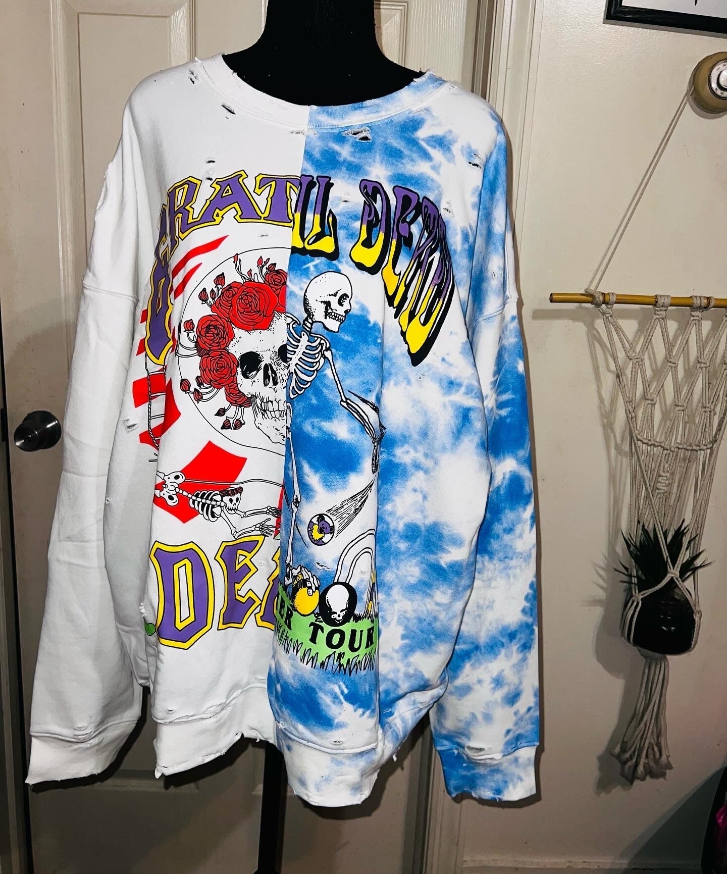 Grateful Dead Oversized Split Sweatshirt