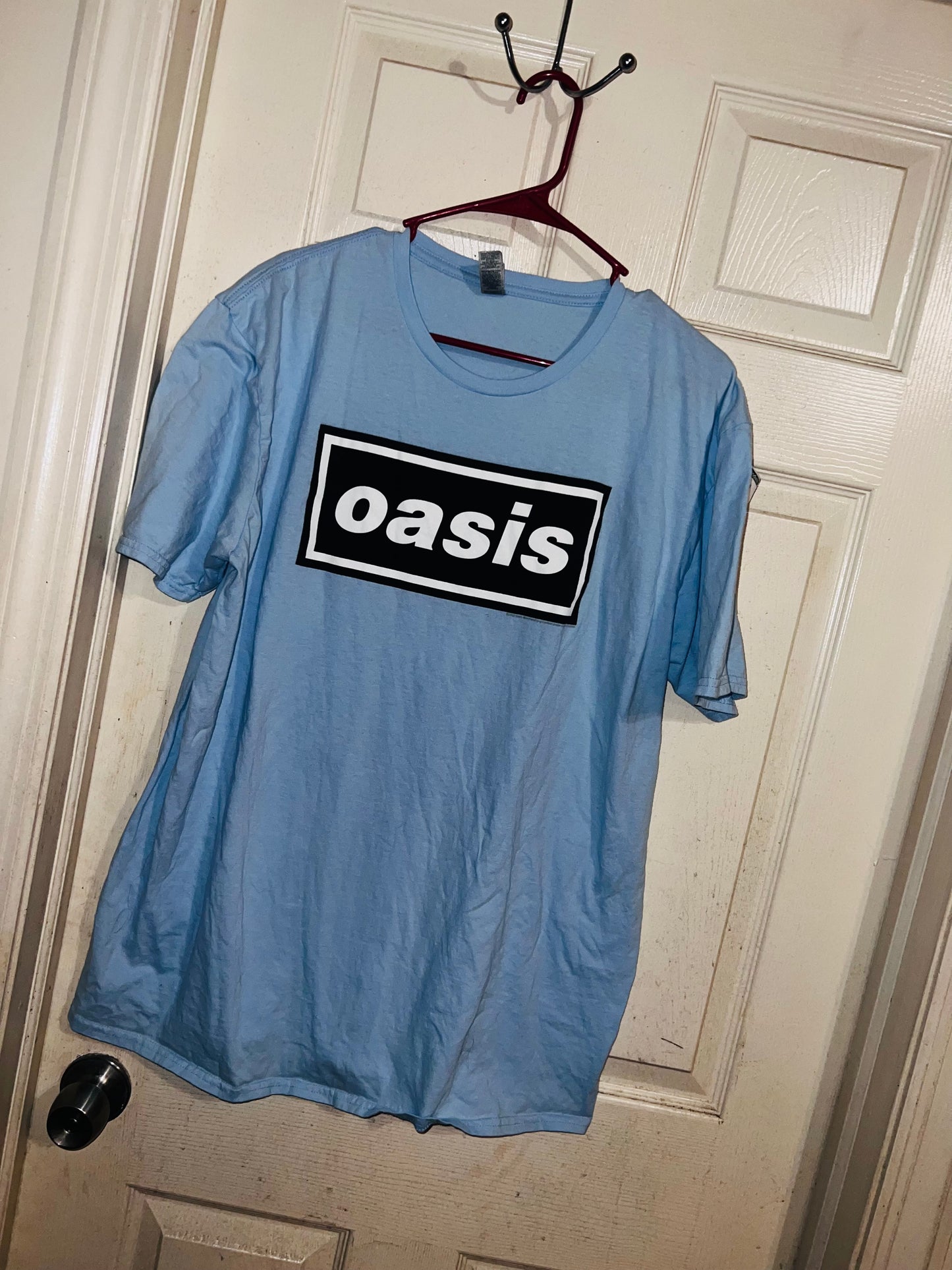 Oasis Vintage Oversized Distressed Tee