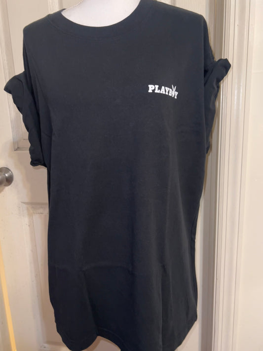 Playboy Double Sided Oversized Distressed T-Shirt