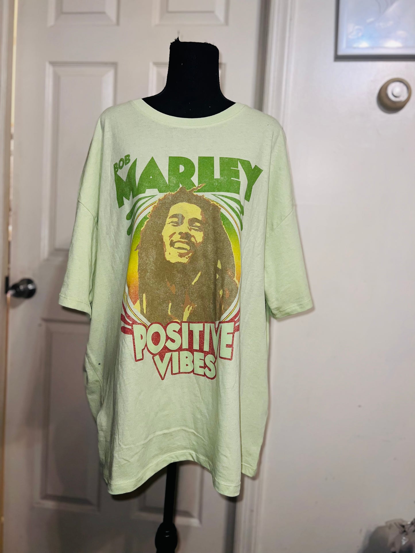 Bob Marley Oversized Distressed Tee