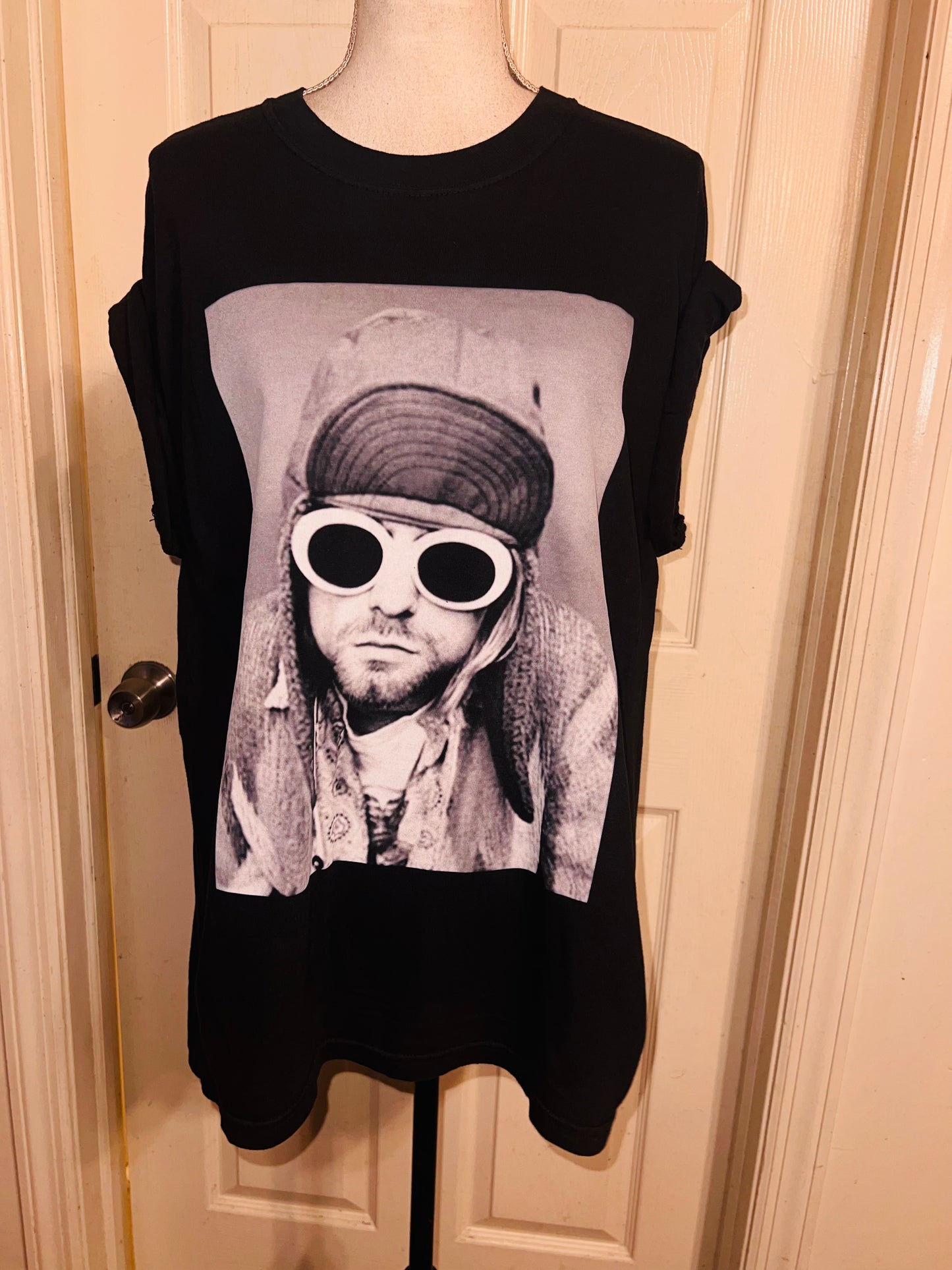 Kurt Cobain Oversized Distressed Tee