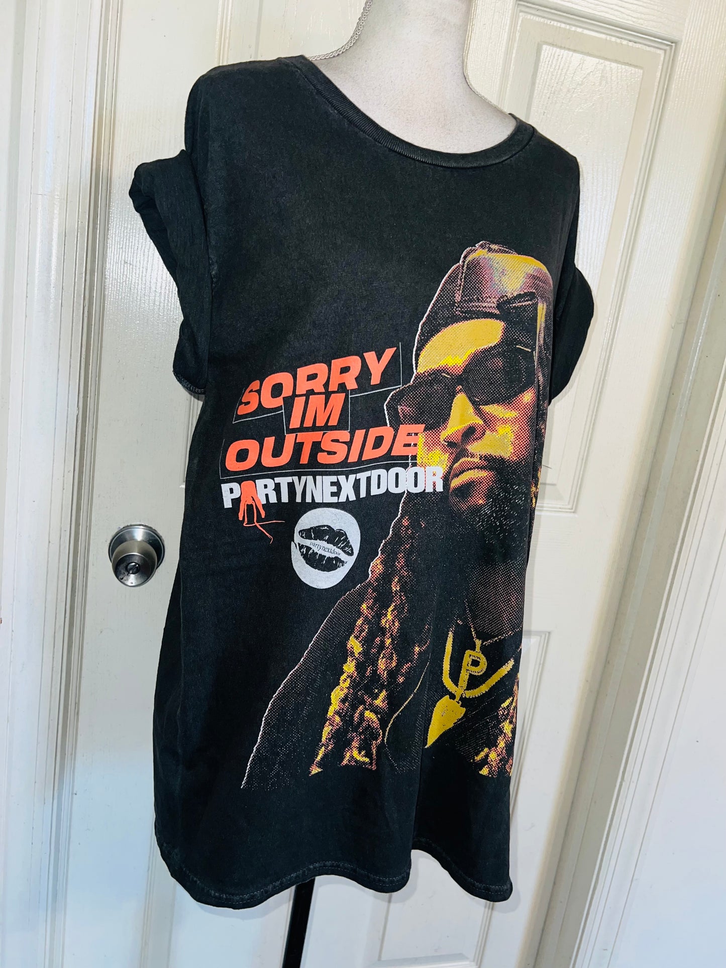 PartyNextDoor Oversized Distressed Tee