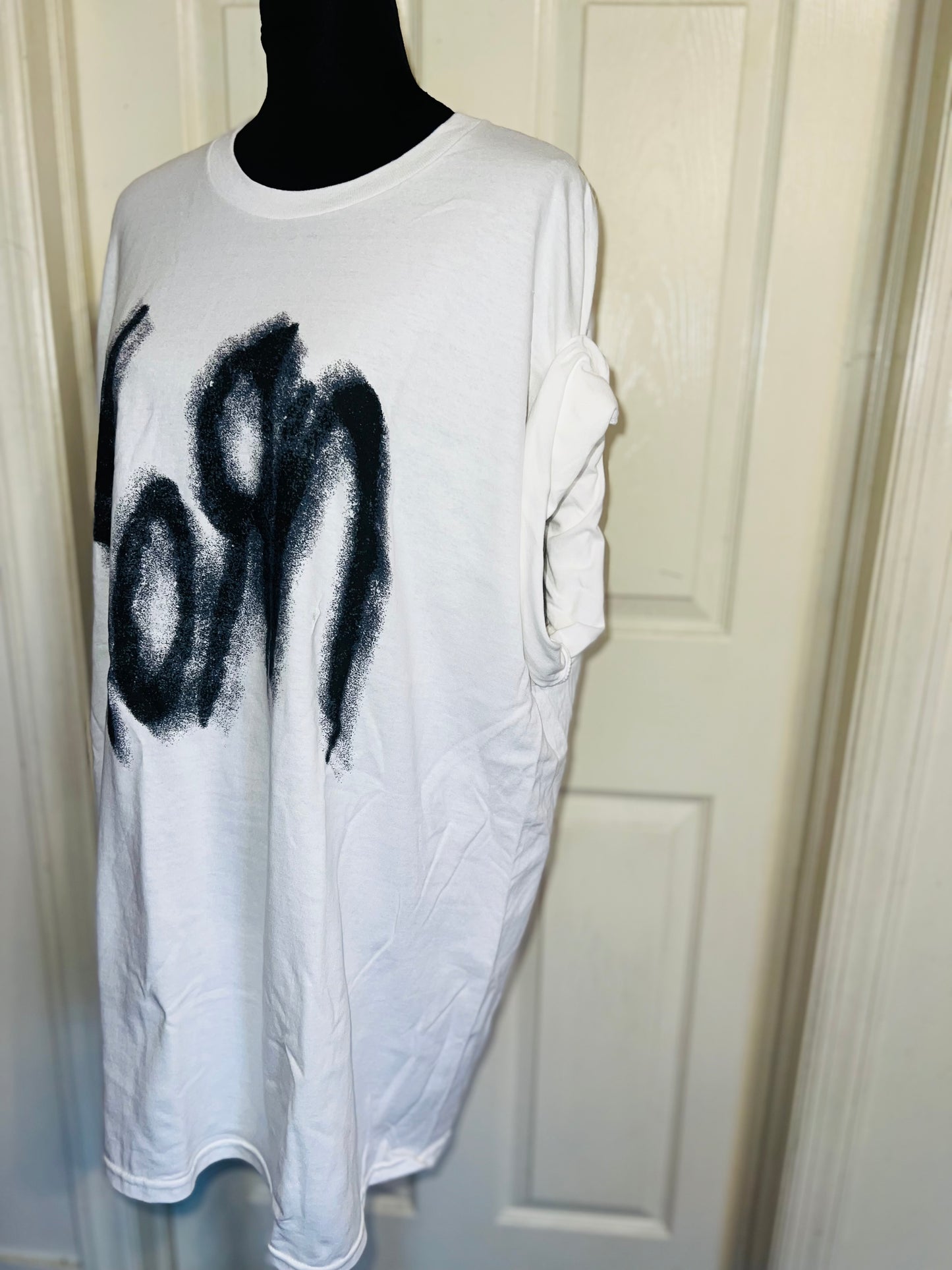 Korn Double Sided Oversized Distressed Tee