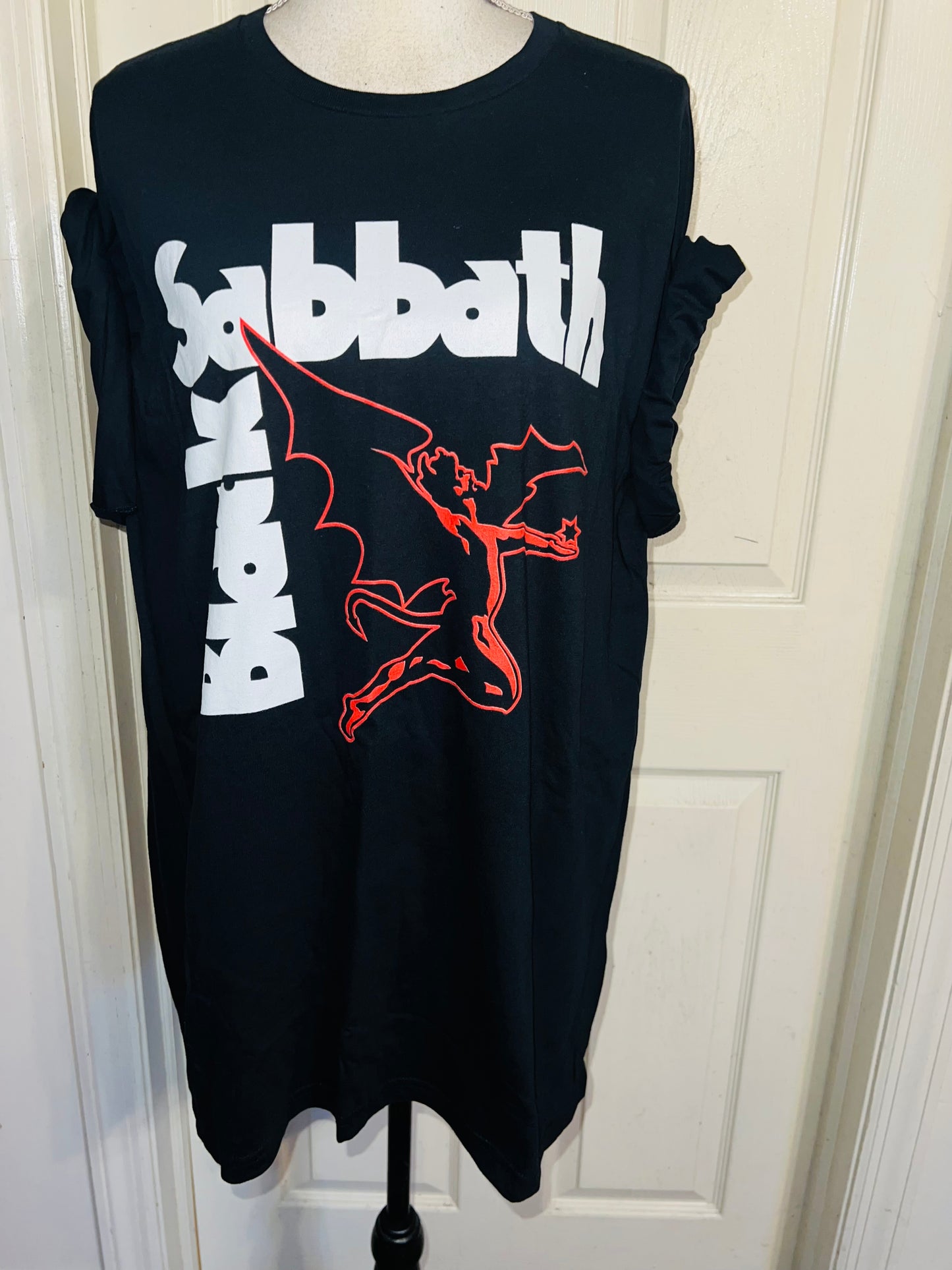 Black Sabbath Oversized Distressed Tee