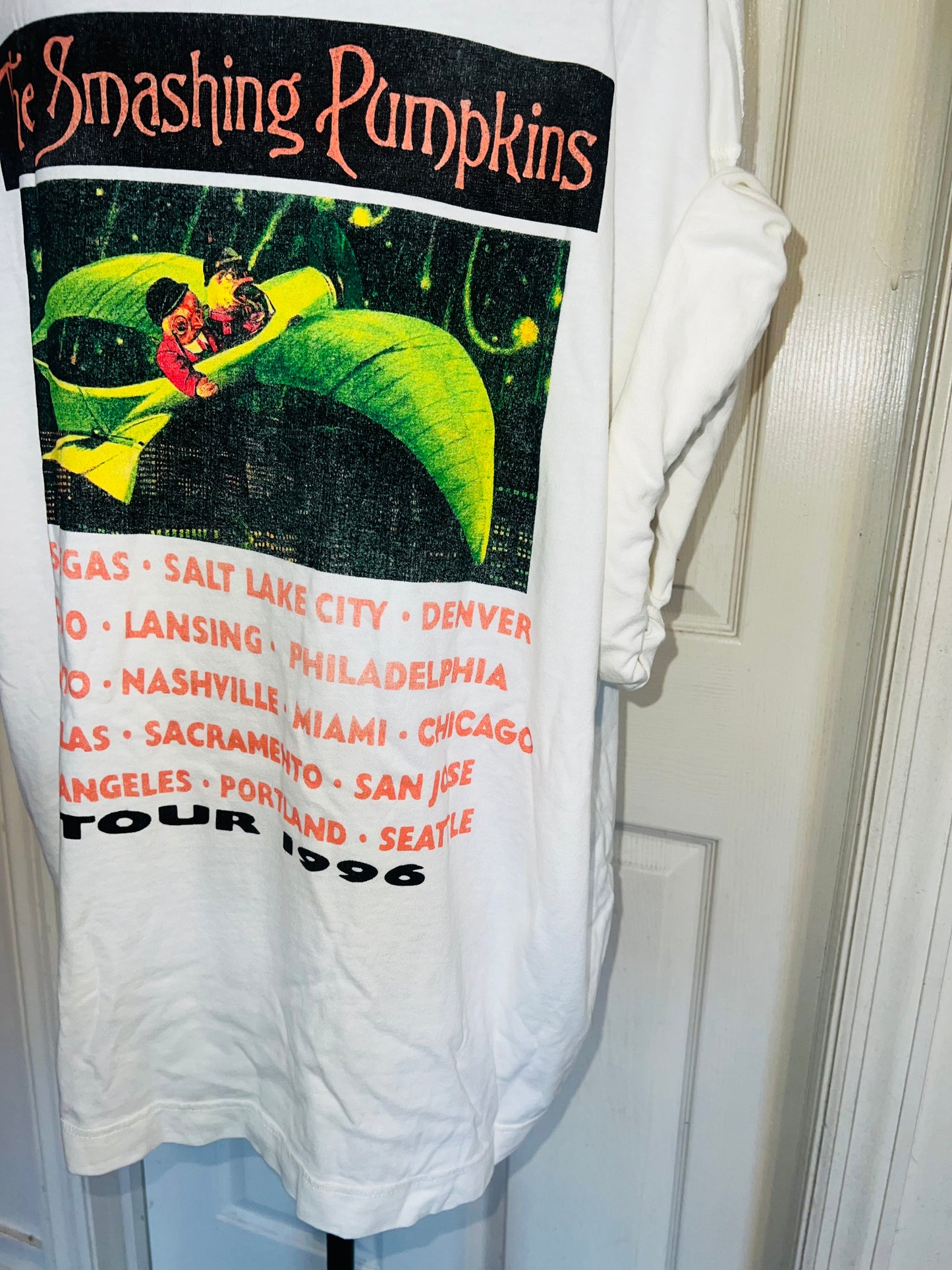 The Smashing Pumpkins Double Sided Oversized Distressed Tee