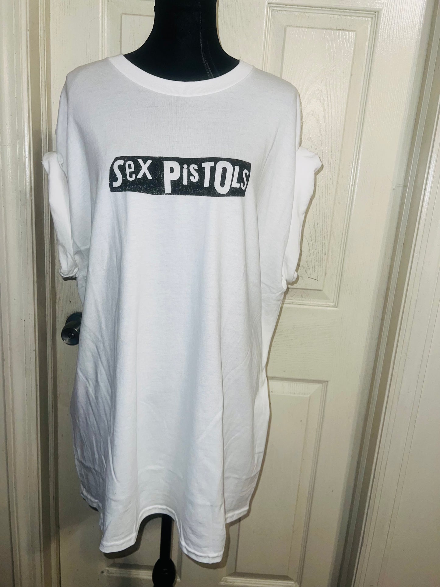 The Sex Pistols Double Sided Oversized Distressed Tee