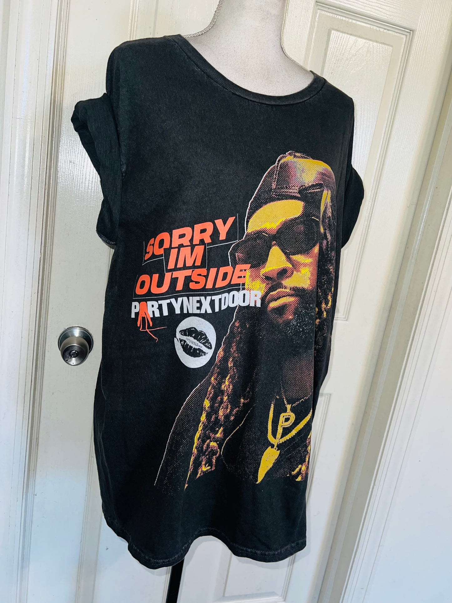 PartyNextDoor Oversized Distressed Tee