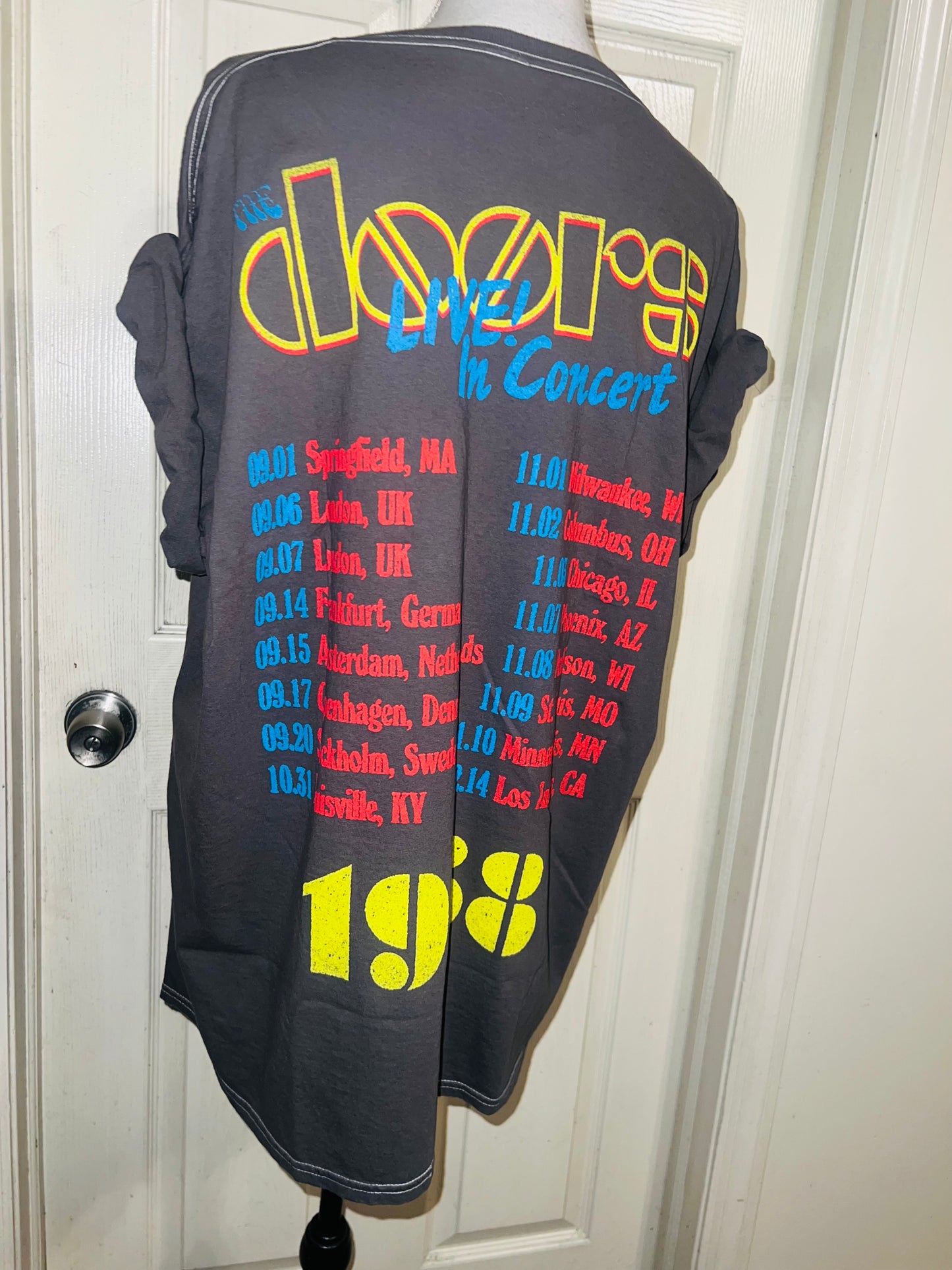 The Doors Double Sided Oversized Distressed Tee