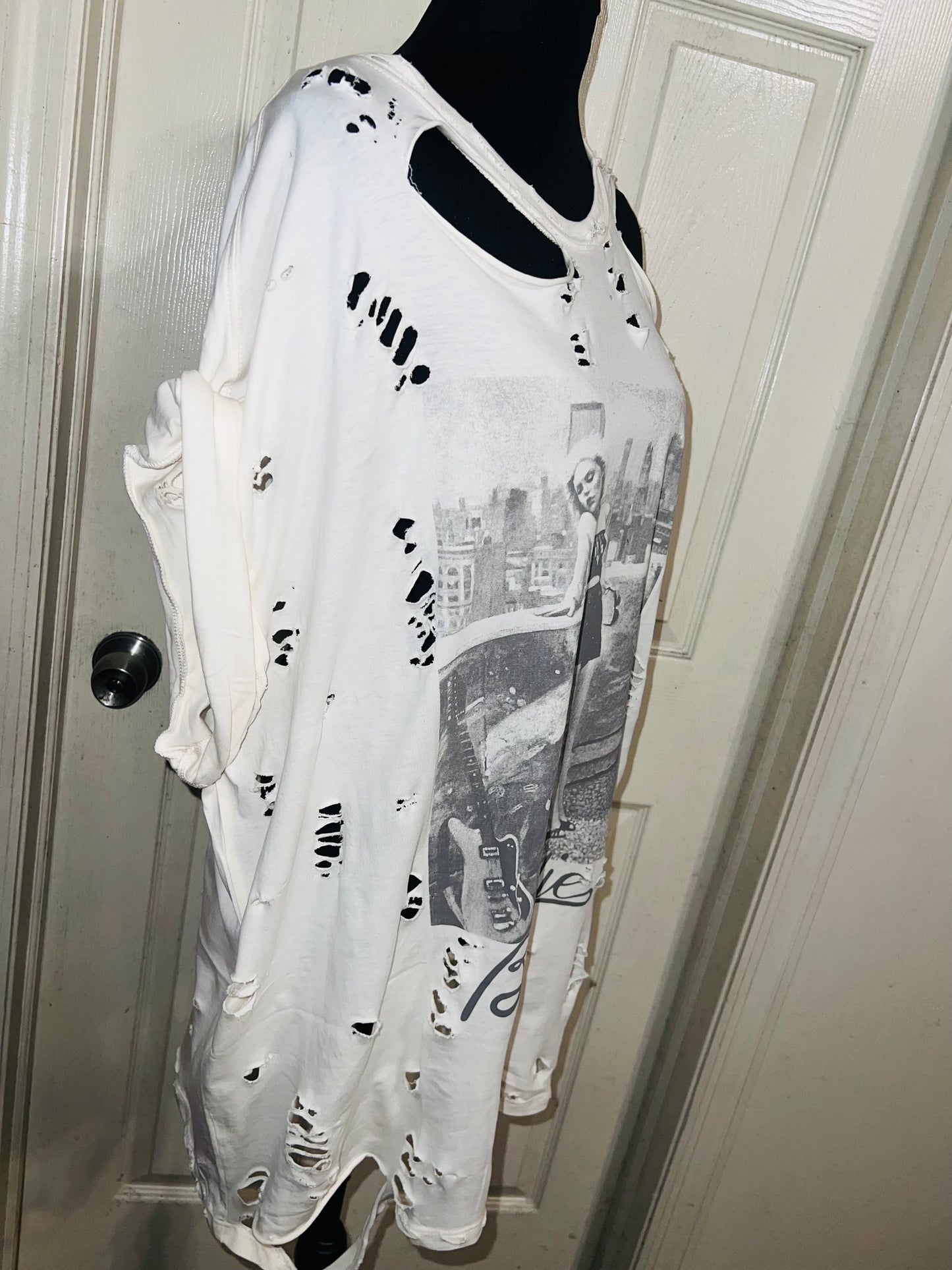 Blondie Oversized Distressed Tee (AS IS)