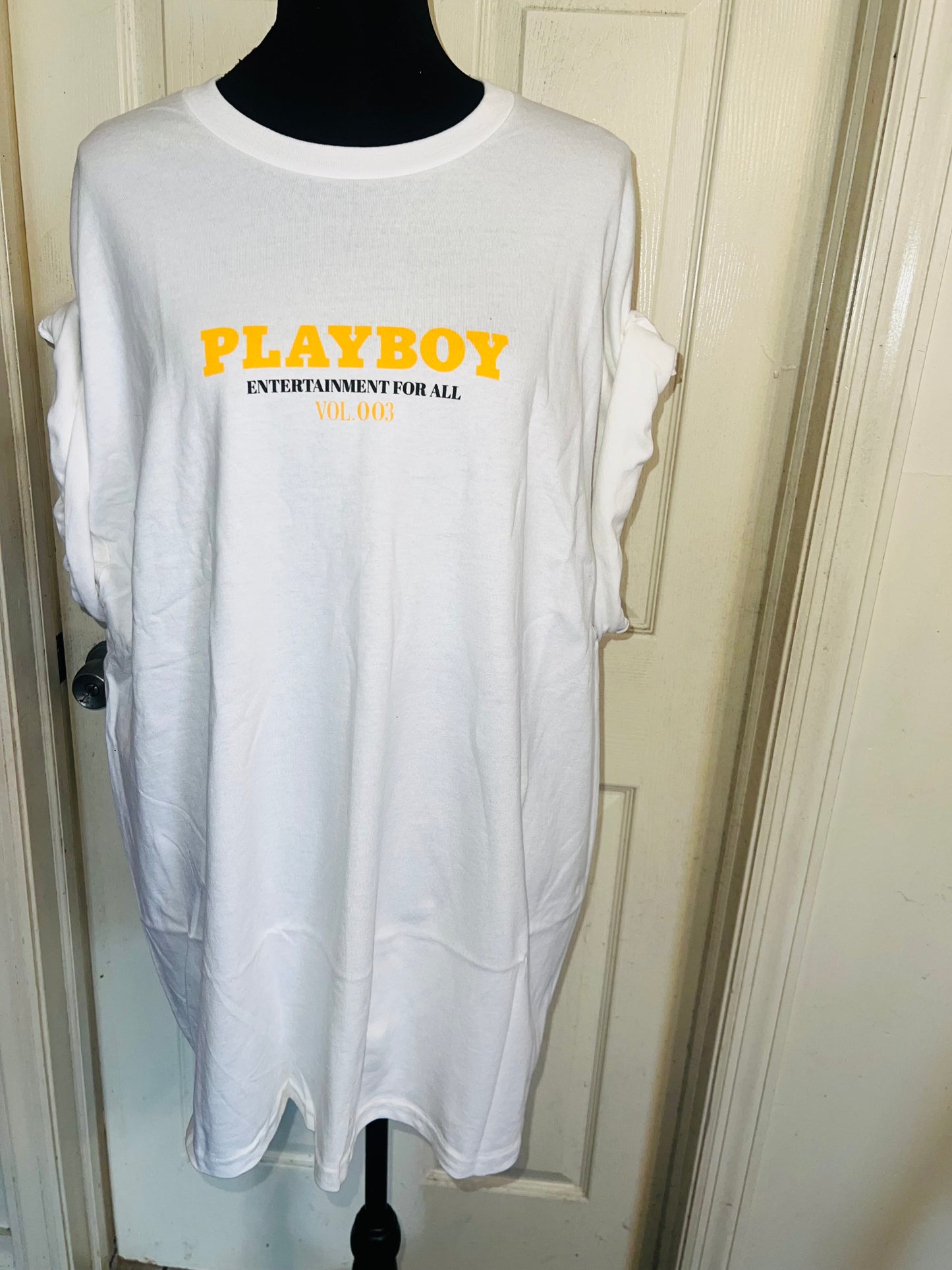 Playboy Double Sided Oversized Distressed Tee