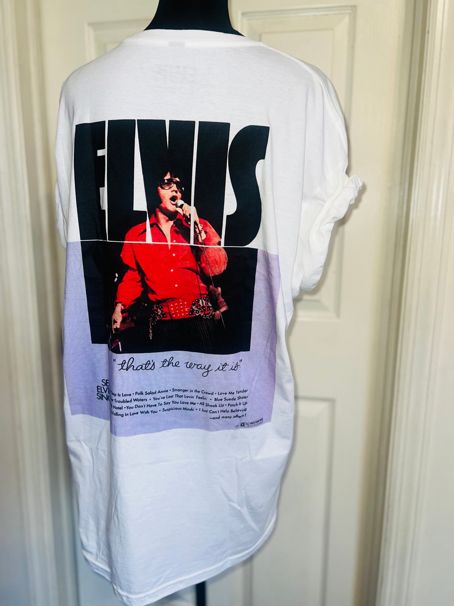 Elvis Double Sided Oversized Distressed Tee