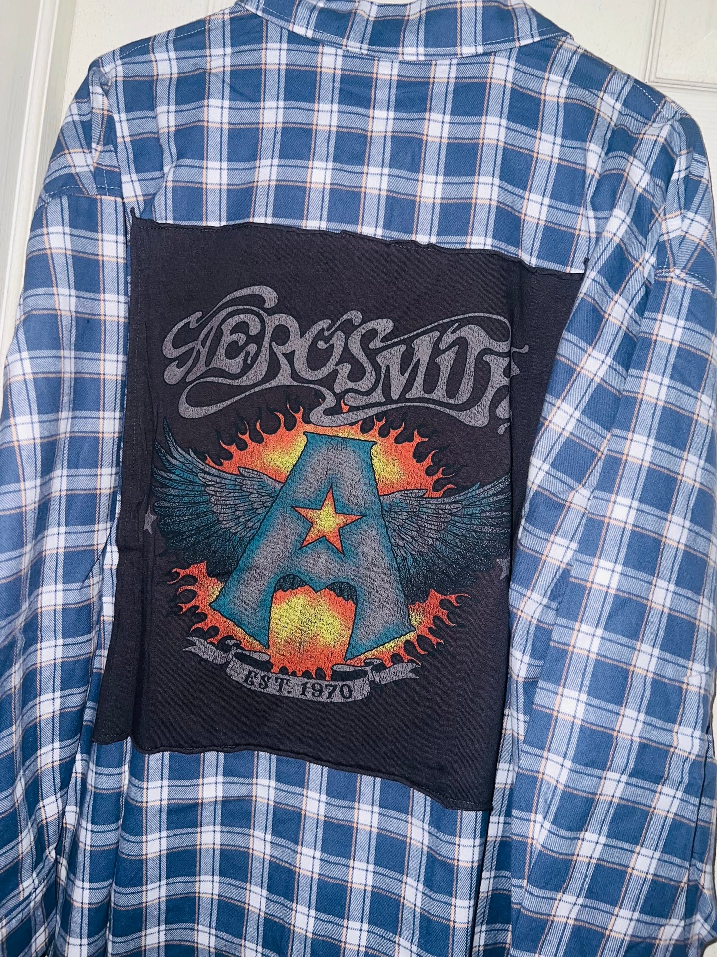 Aerosmith Oversized Flannel with a Backpatch
