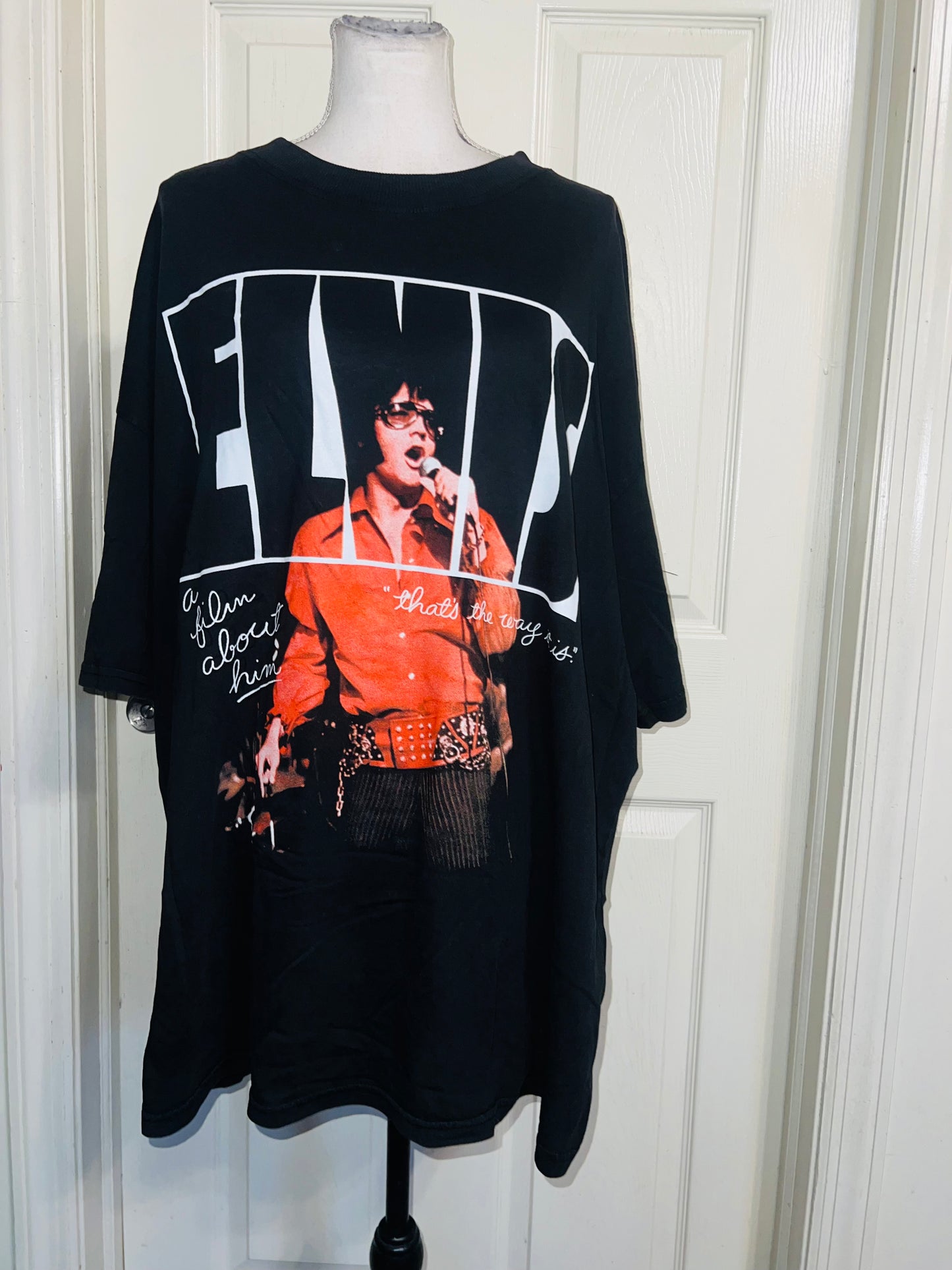 Elvis Oversized Distressed Tee