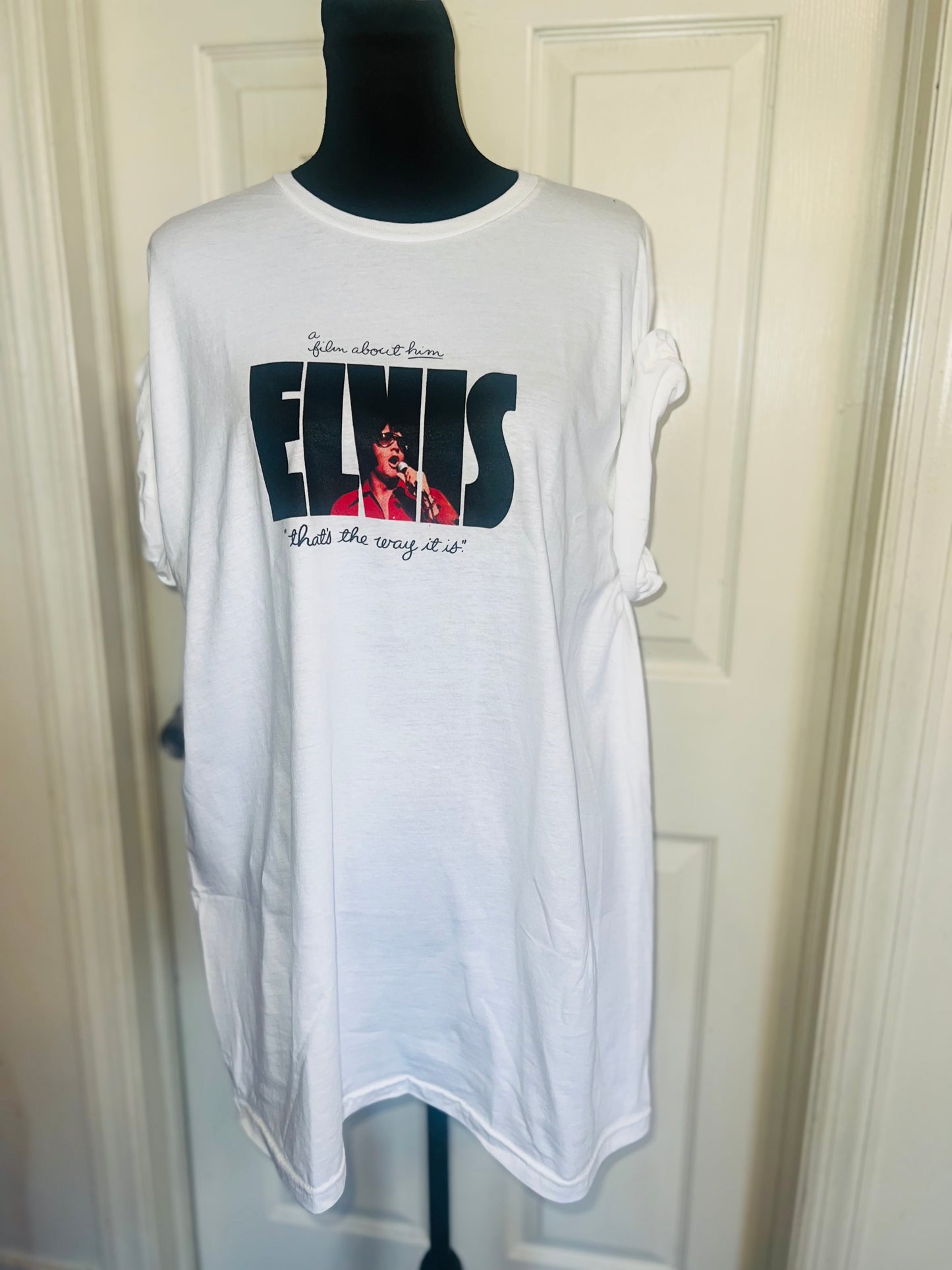 Elvis Double Sided Oversized Distressed Tee