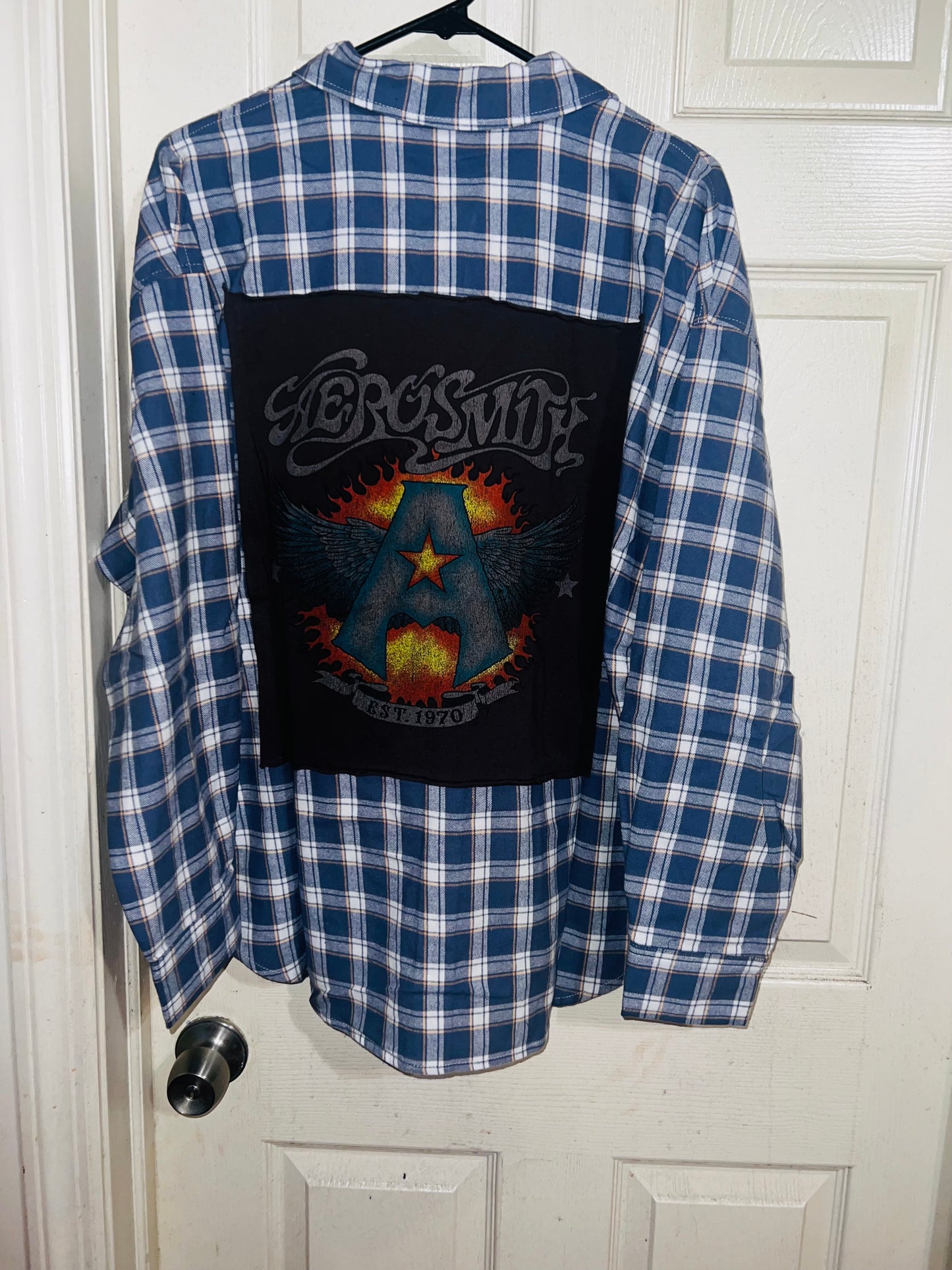 Aerosmith Oversized Flannel with a Backpatch