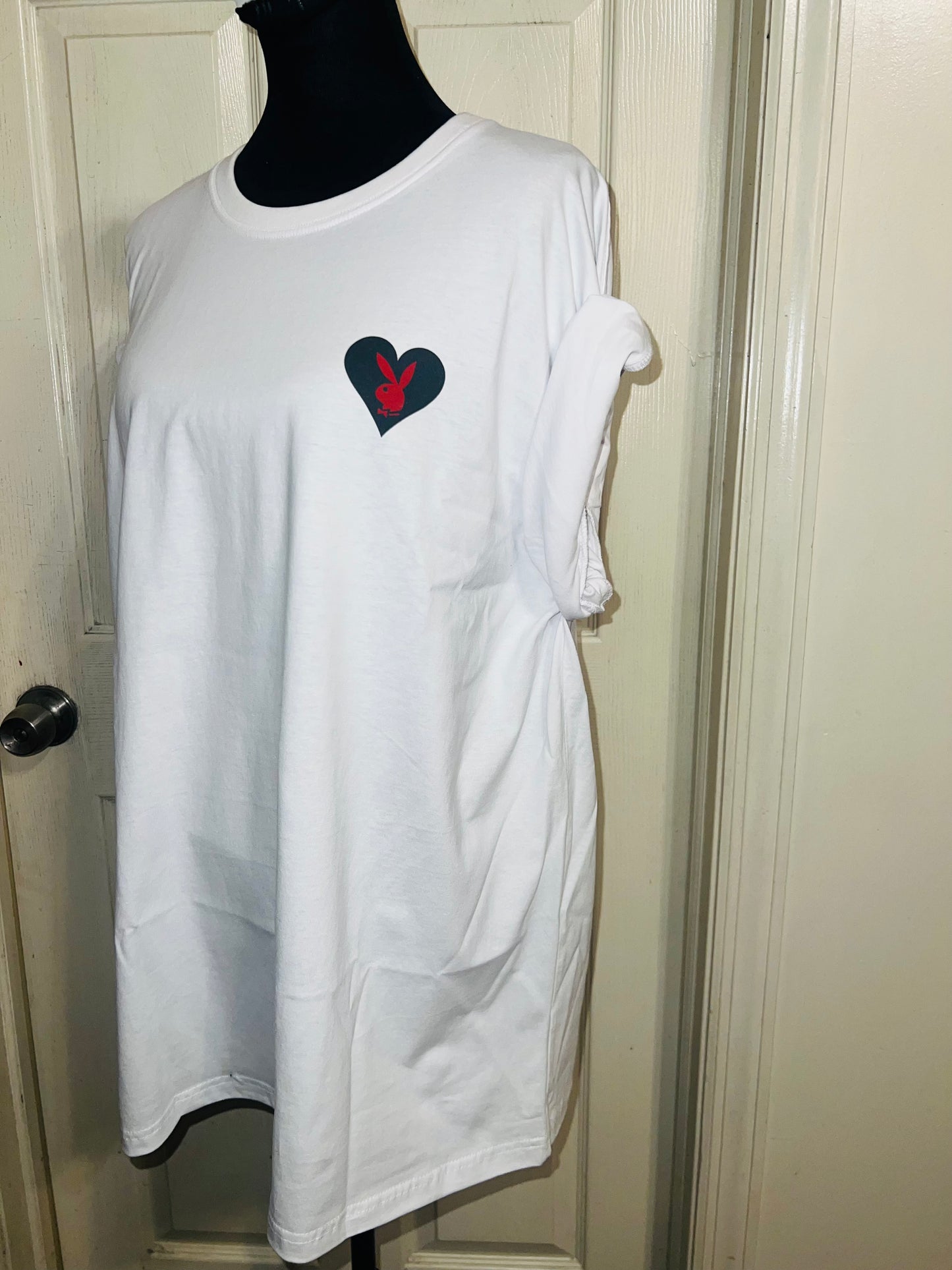 Playboy Double Sided Oversized Distressed Tee