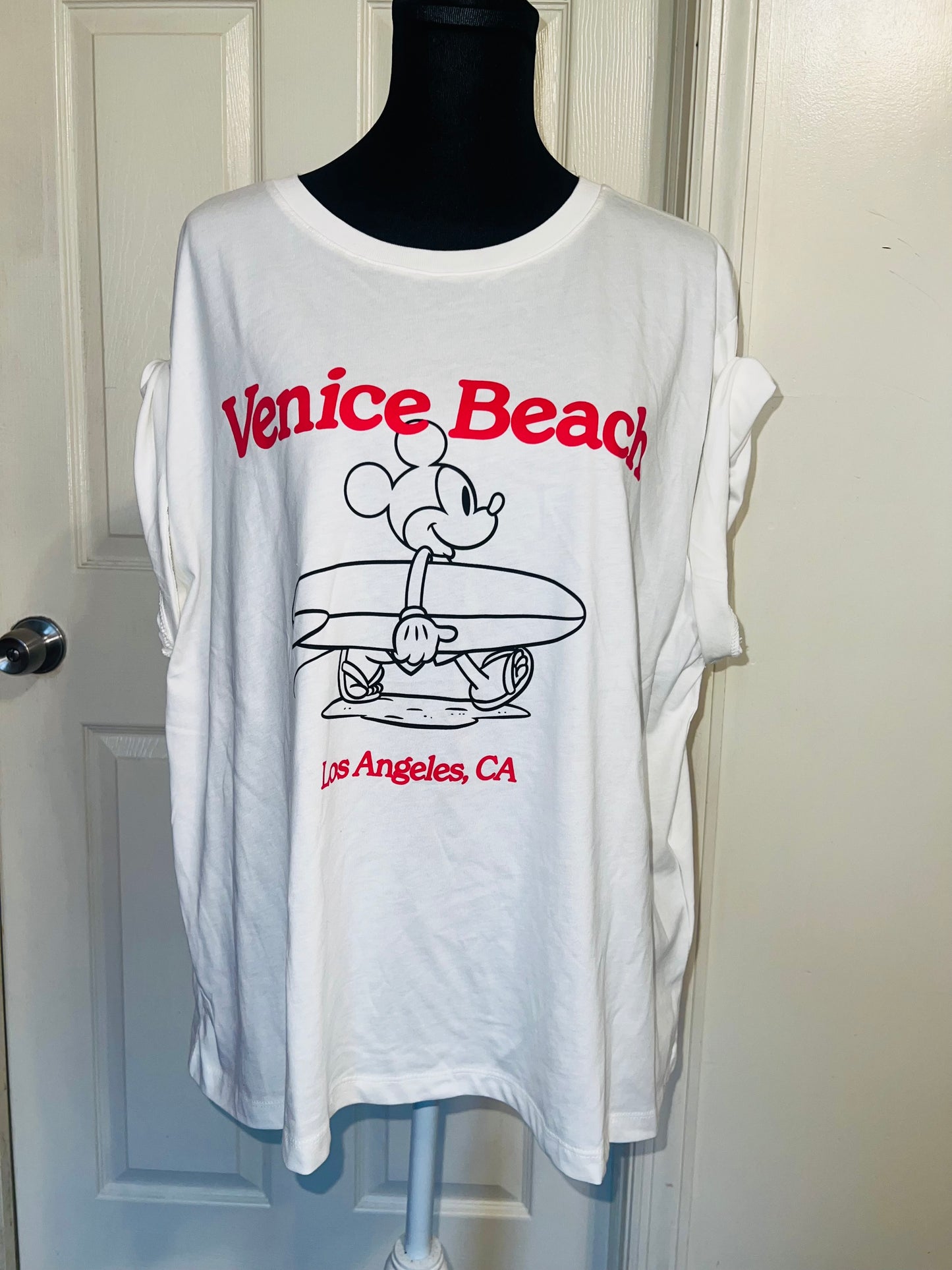 Mickey Mouse Oversized Distressed Tee