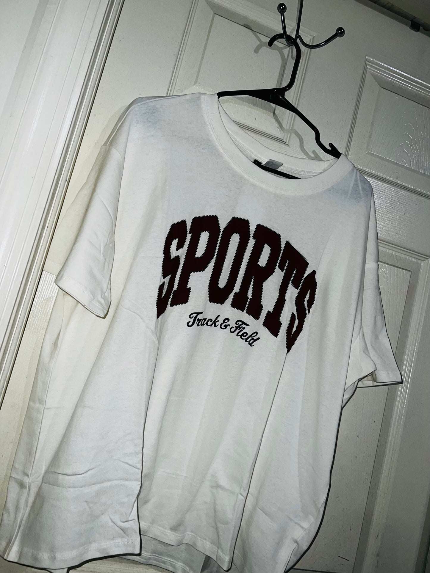 Sports Oversized Distressed Tee