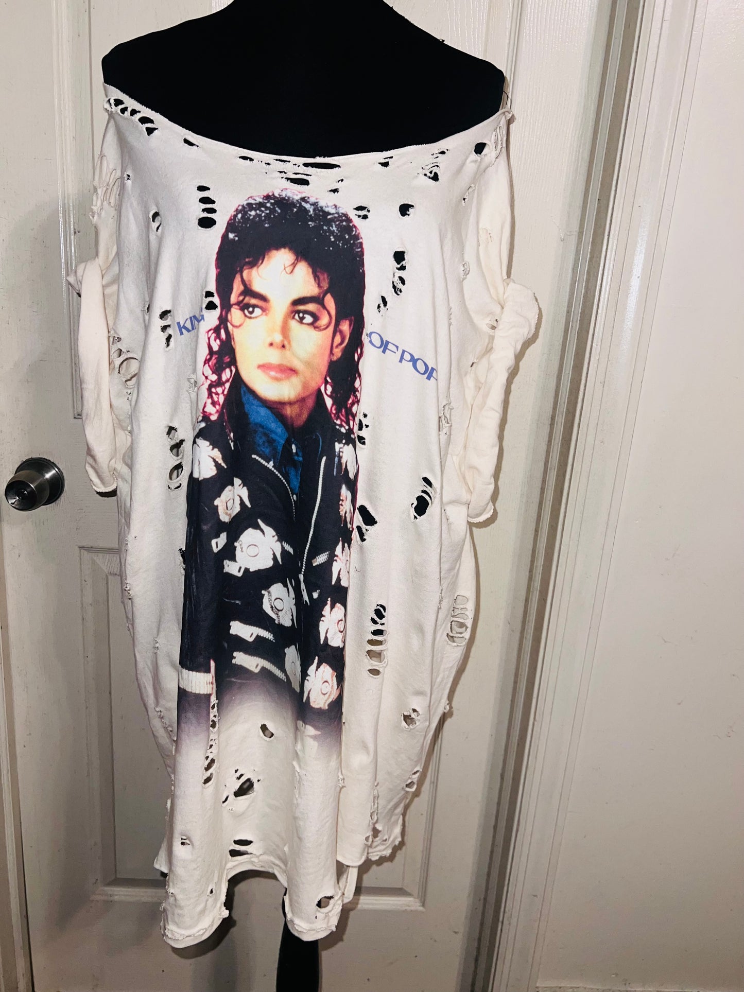 Michael Jackson Oversized Distressed Tee