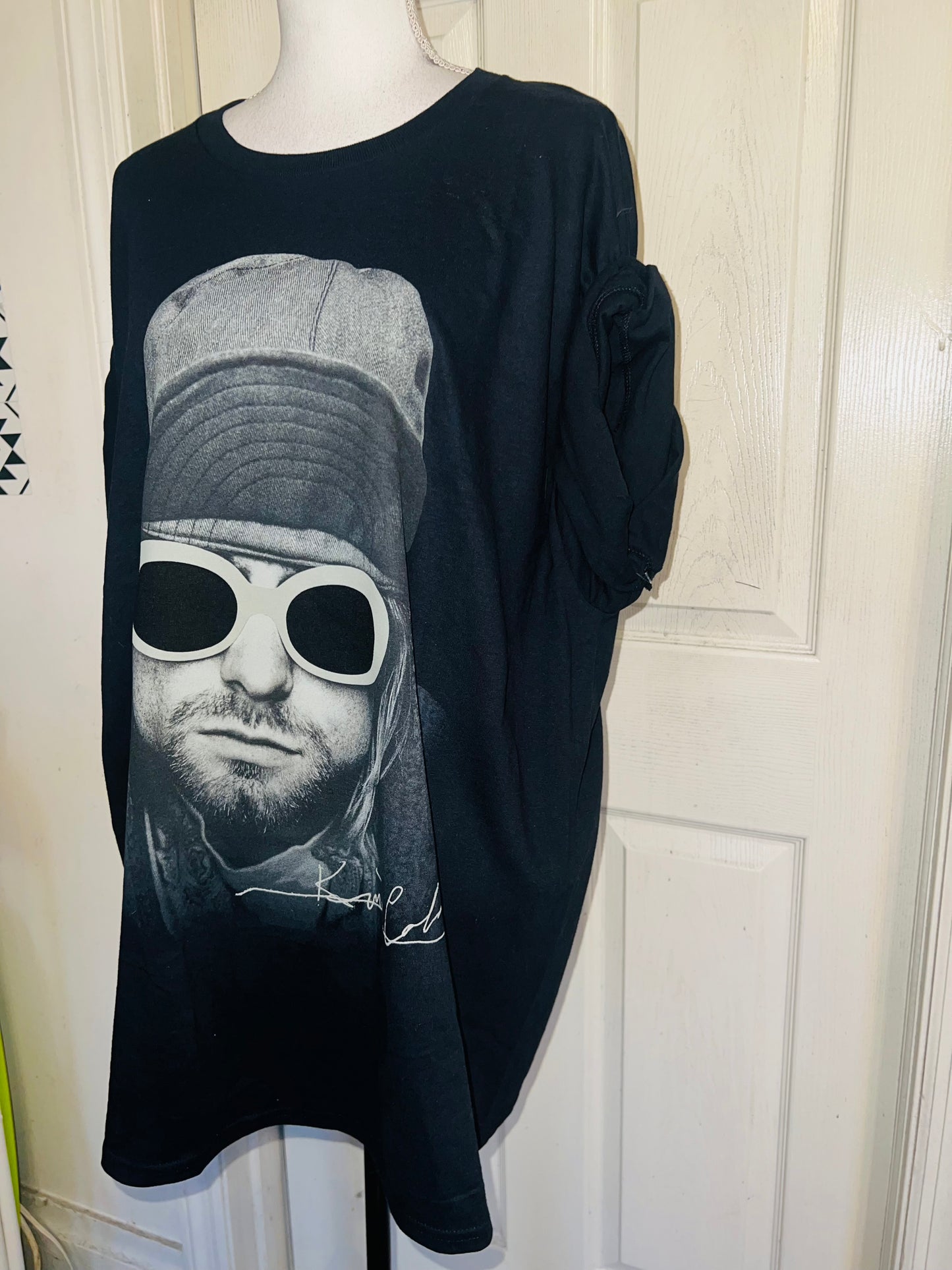 Kurt Cobain Oversized Distressed Tee