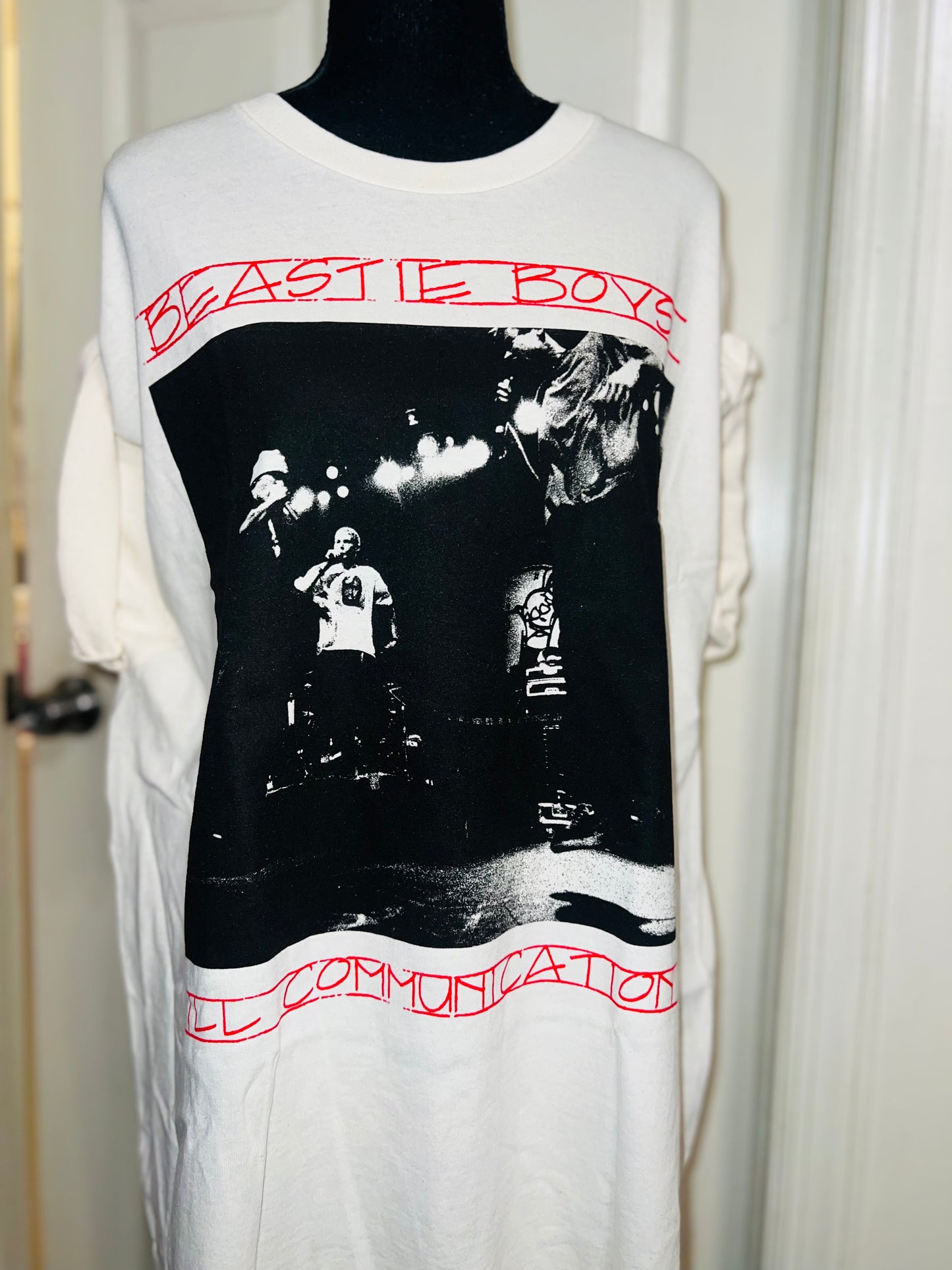 Beastie Boys Double Sided Oversized Distressed Tee