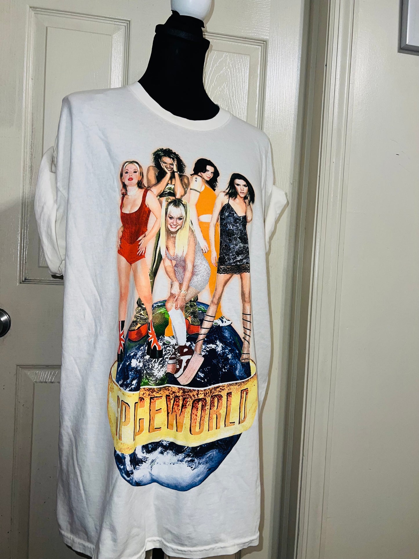 The Spice Girls “Spiceworld” Oversized Distressed Tee