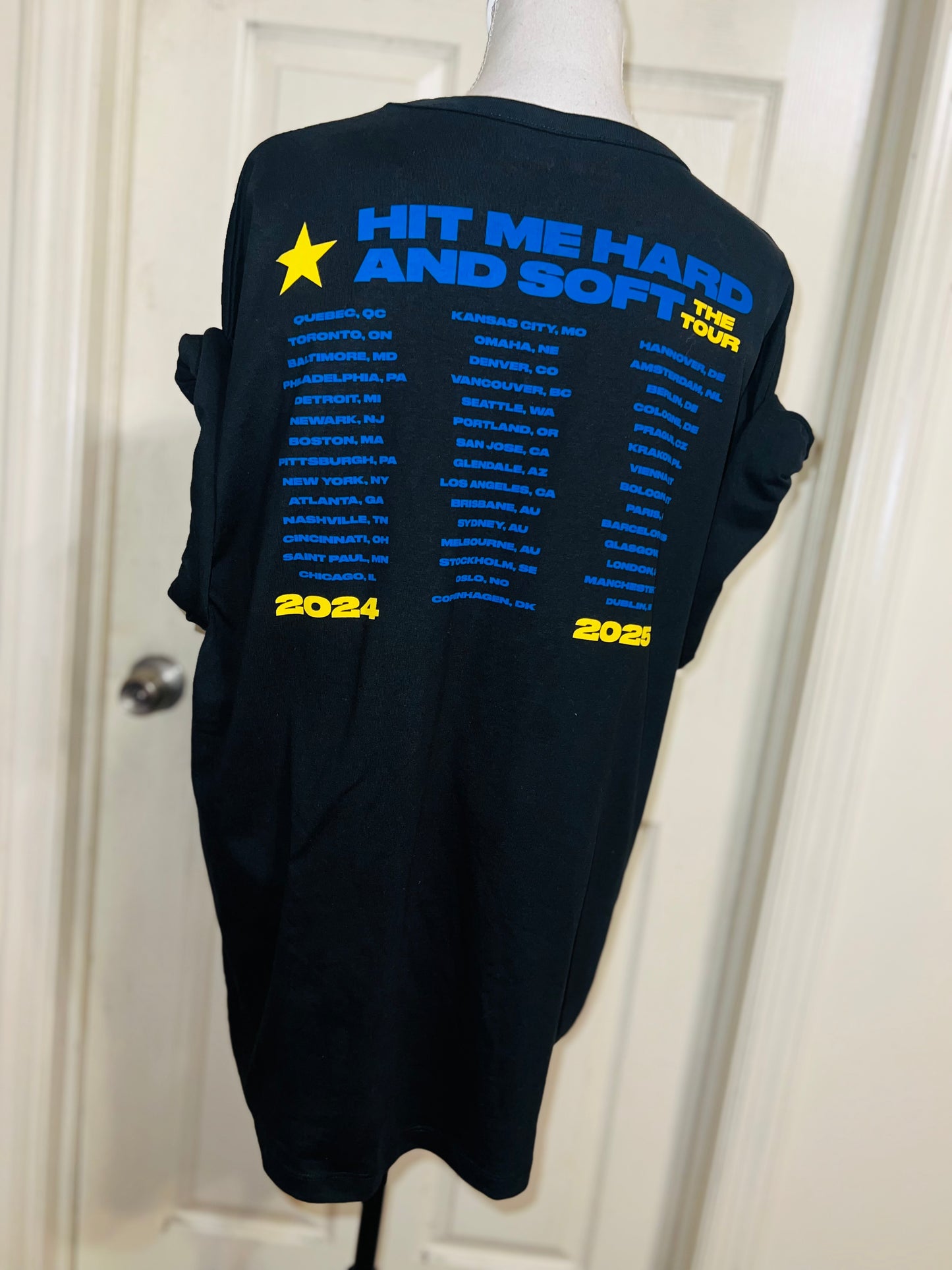 Billie Eilish Double Sided HMHAS Tour Distressed Tee