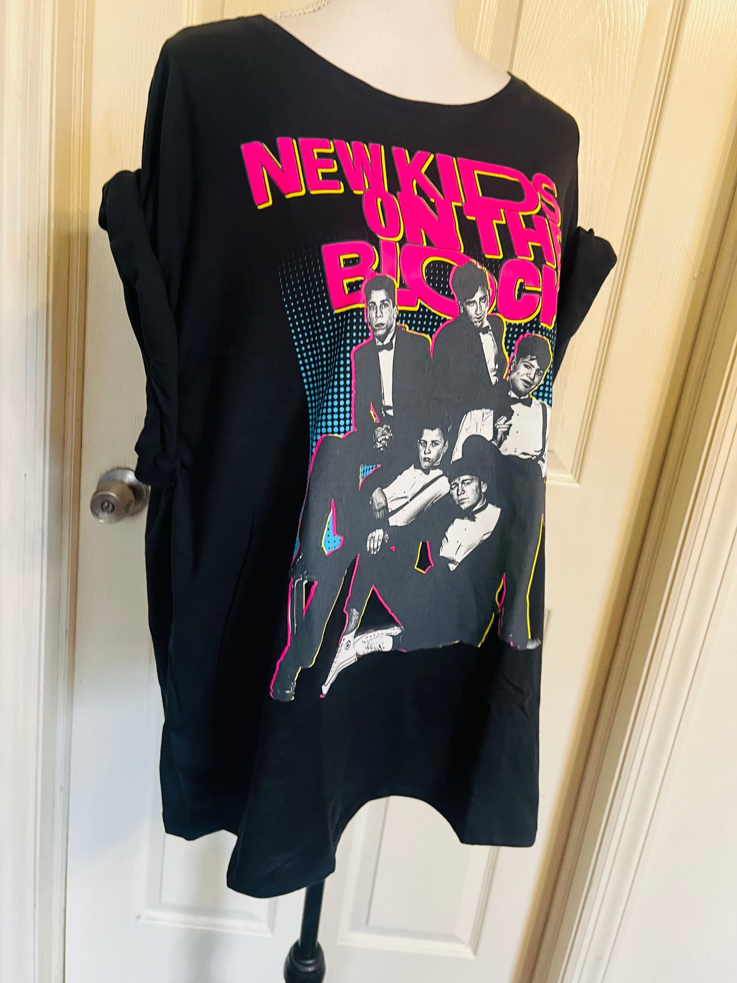 New Kids On The Block Oversized Distressed Tee