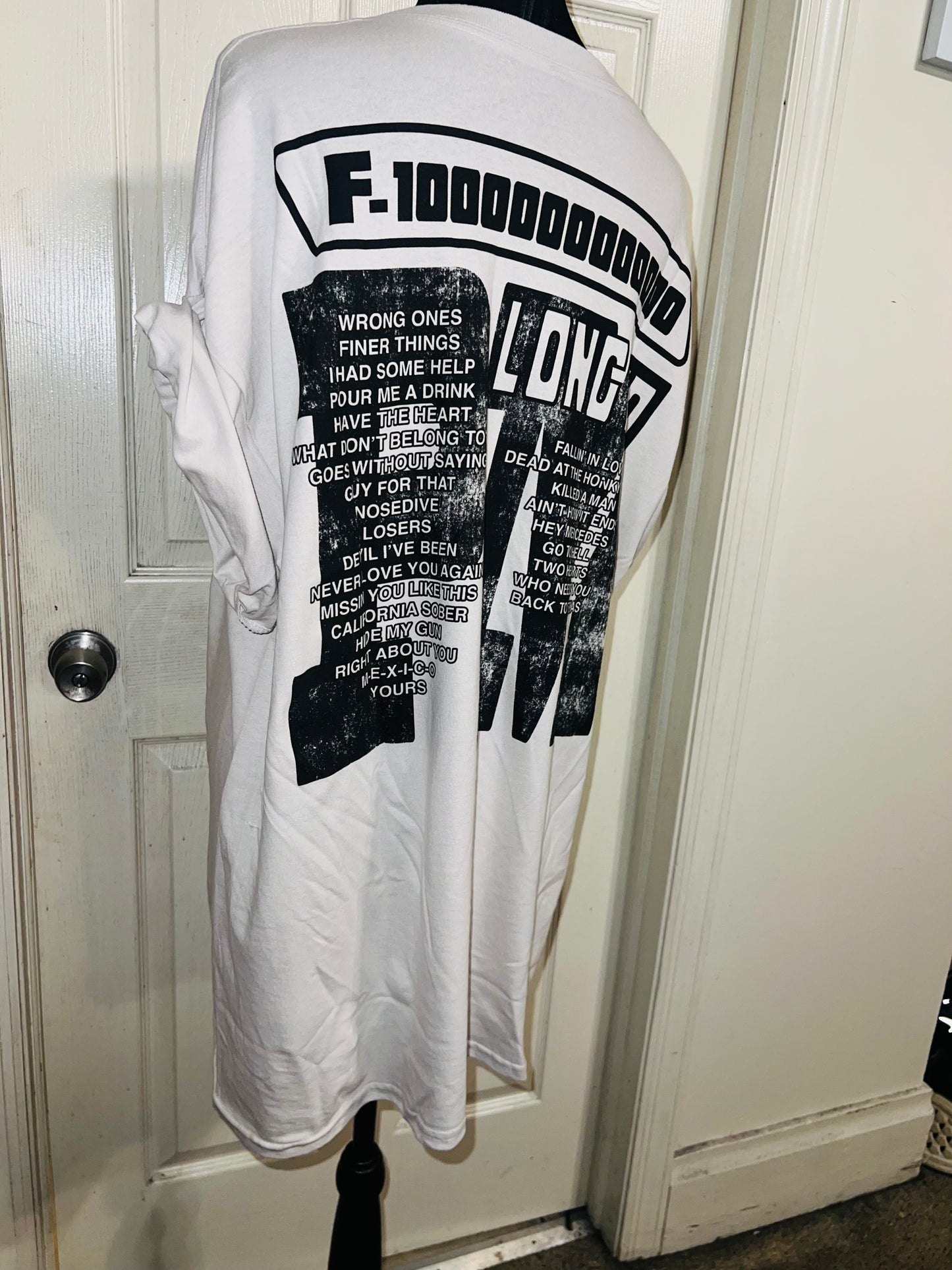 Post Malone Double Sided Oversized Distressed Tee
