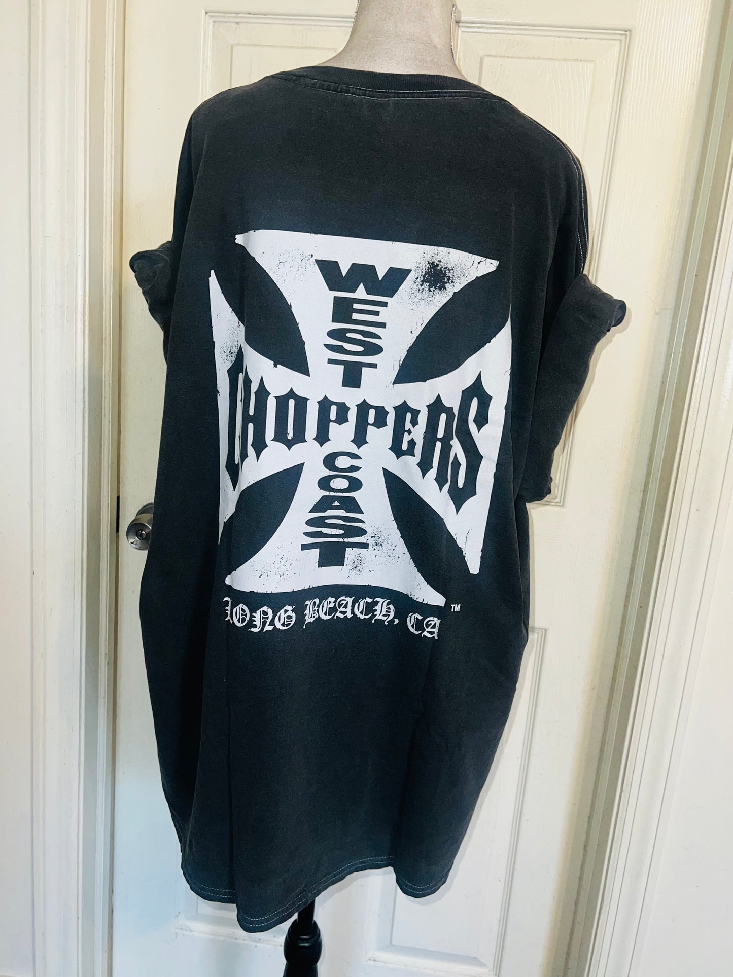 West Coast Choppers Double Sided Oversized Distressed Tee