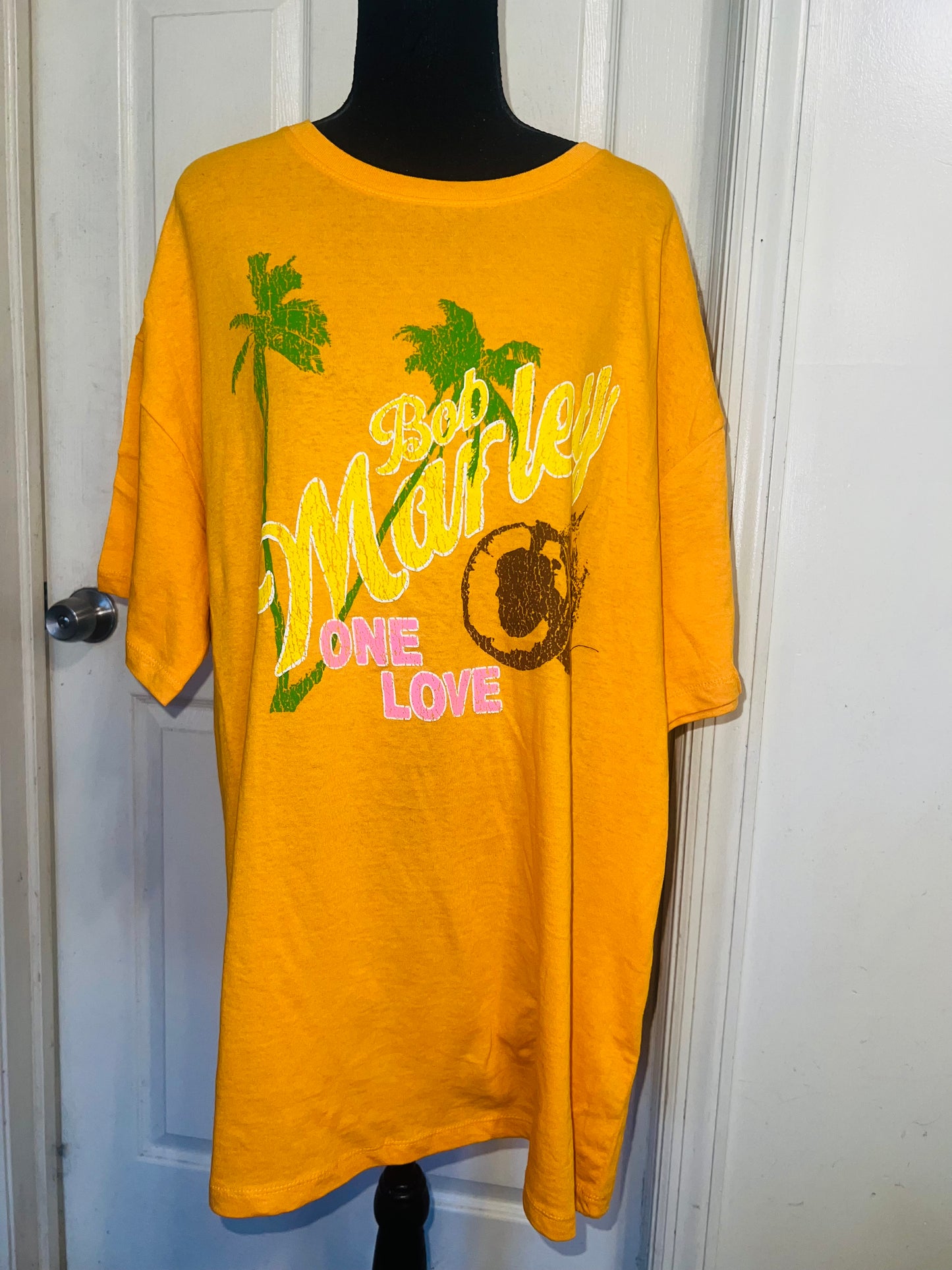 Bob Marley Oversized Distressed Tee