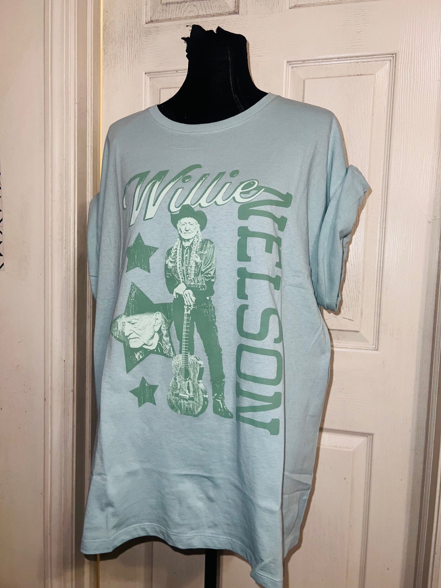 Willie Nelson Oversized Distressed Tee