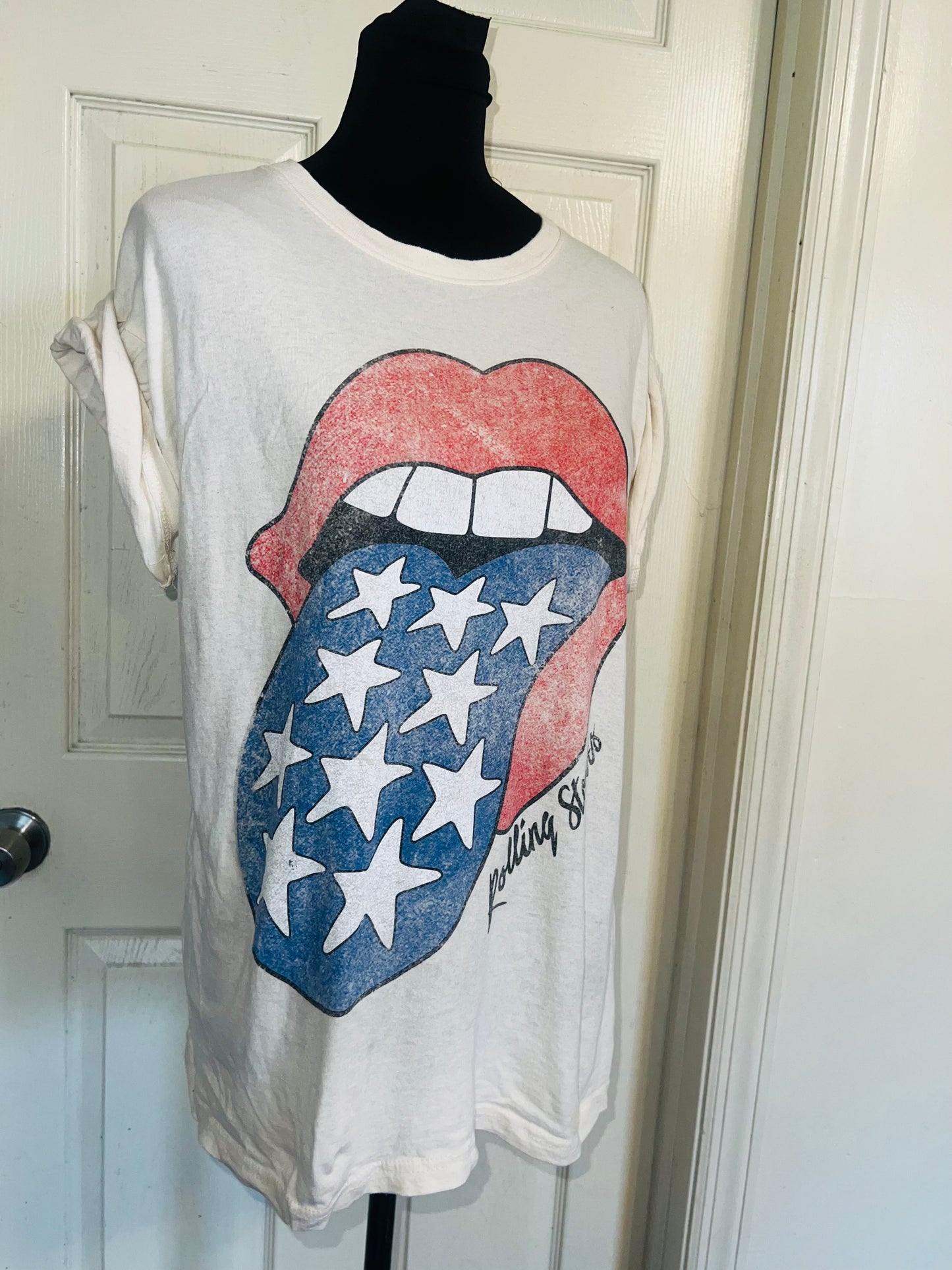 Rolling Stones Oversized Distressed Tee