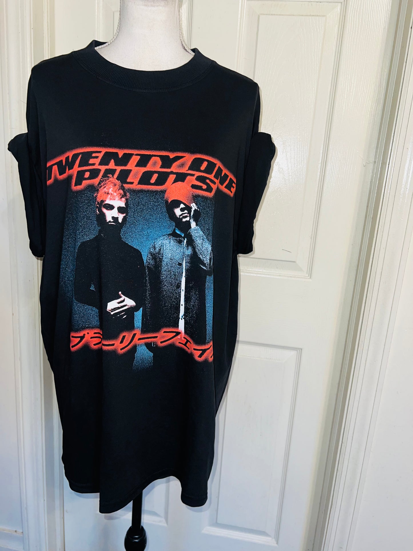 Twenty One Pilots Oversized Distressed Tee