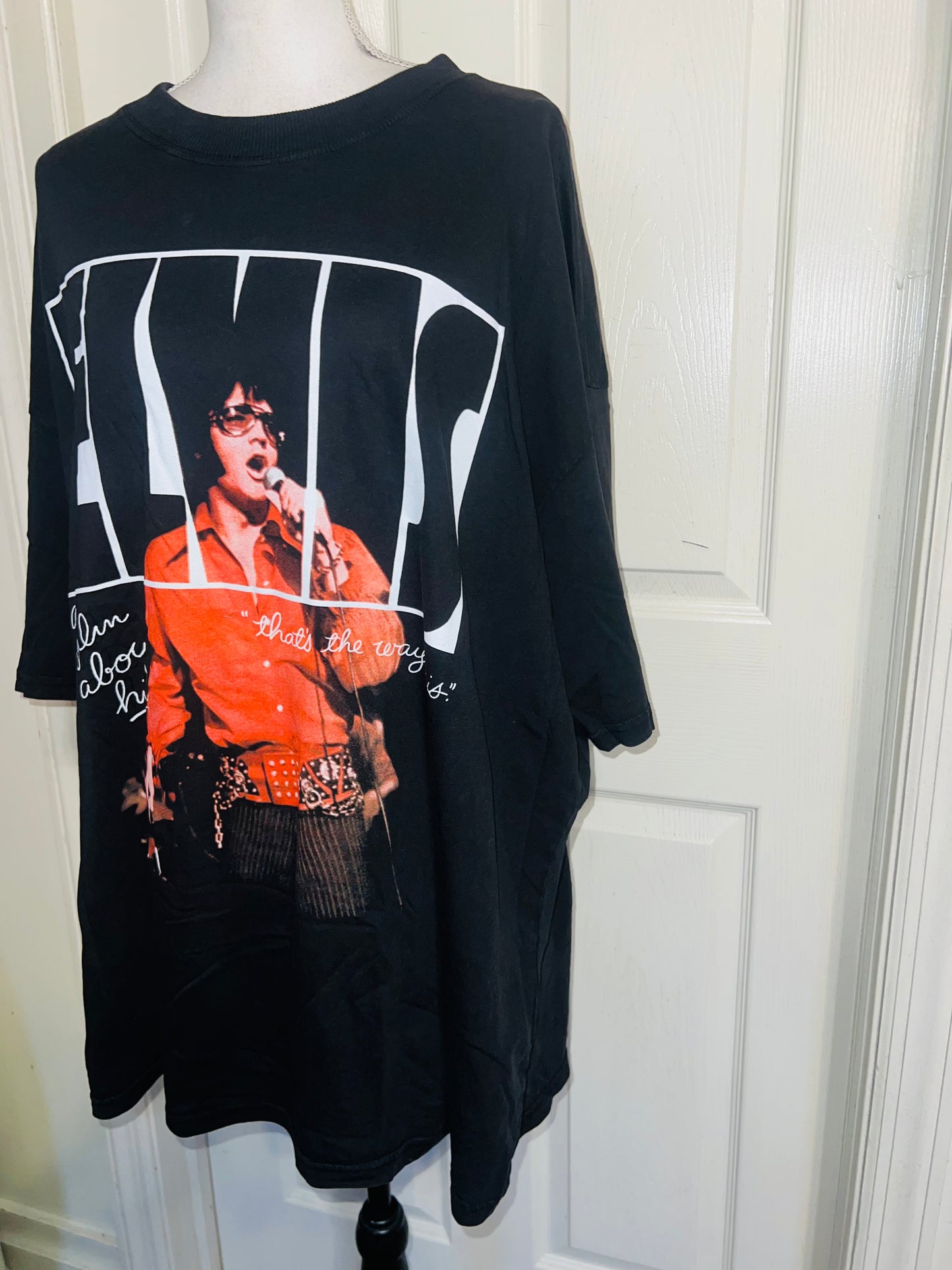 Elvis Oversized Distressed Tee