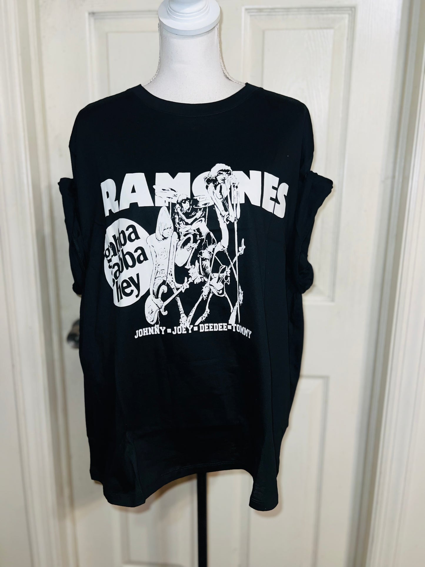 Ramones Oversized Distressed Tee