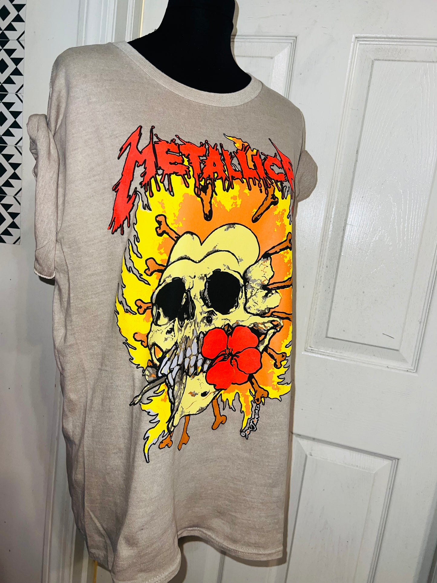 Metallica Oversized Distressed Tee