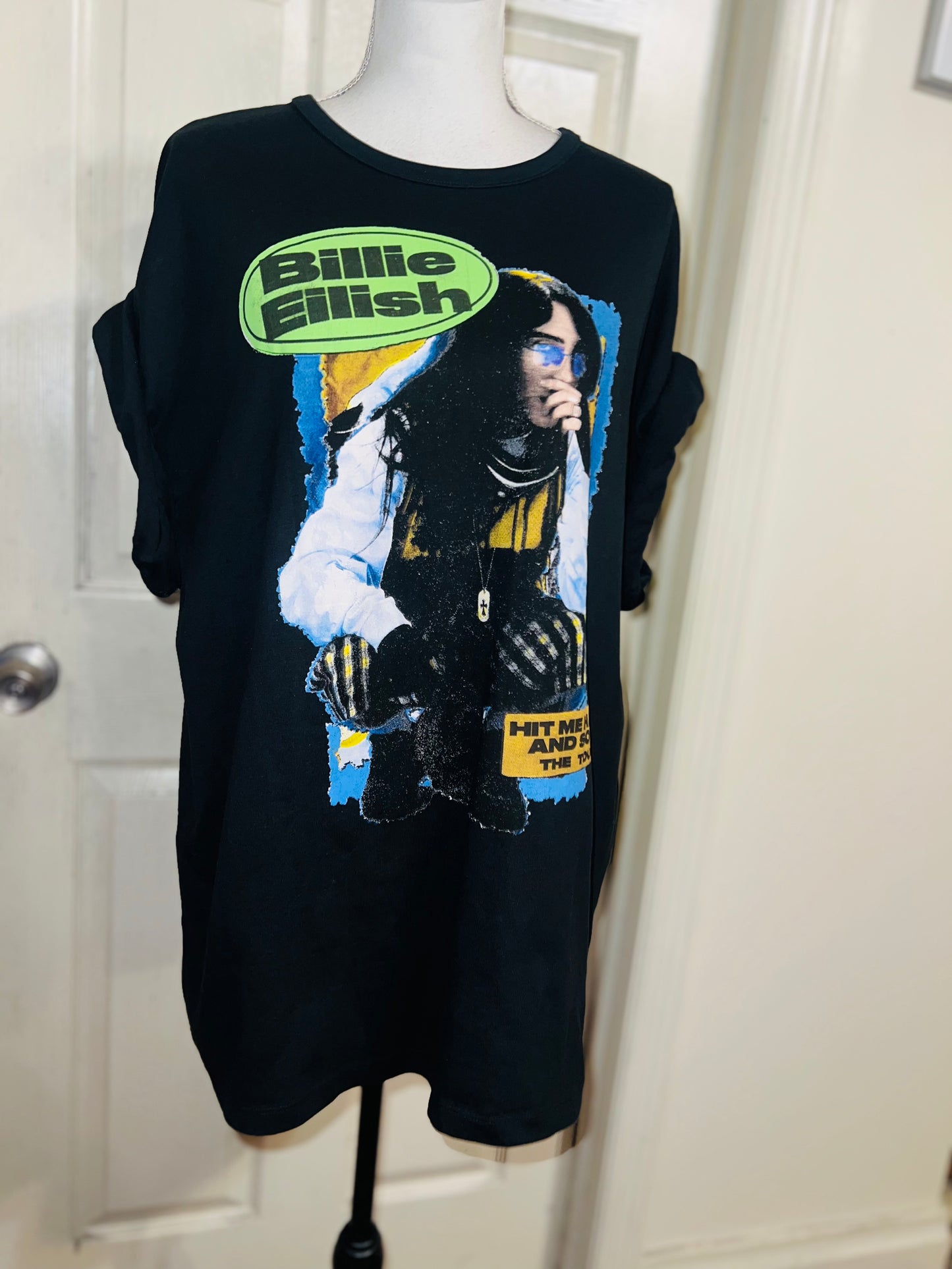 Billie Eilish Double Sided HMHAS Tour Distressed Tee