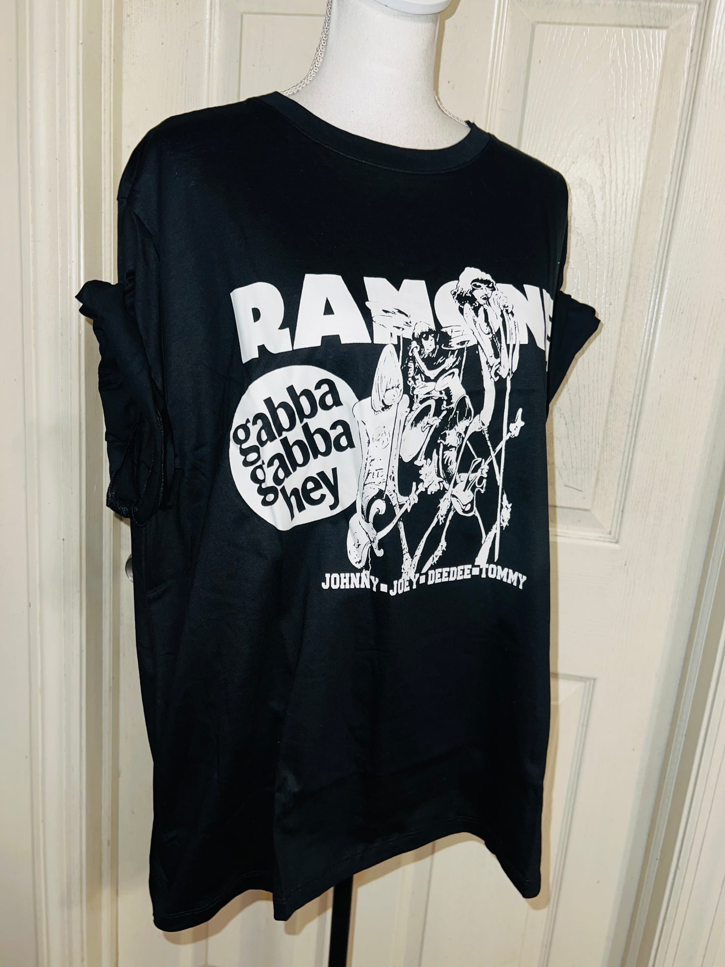 Ramones Oversized Distressed Tee
