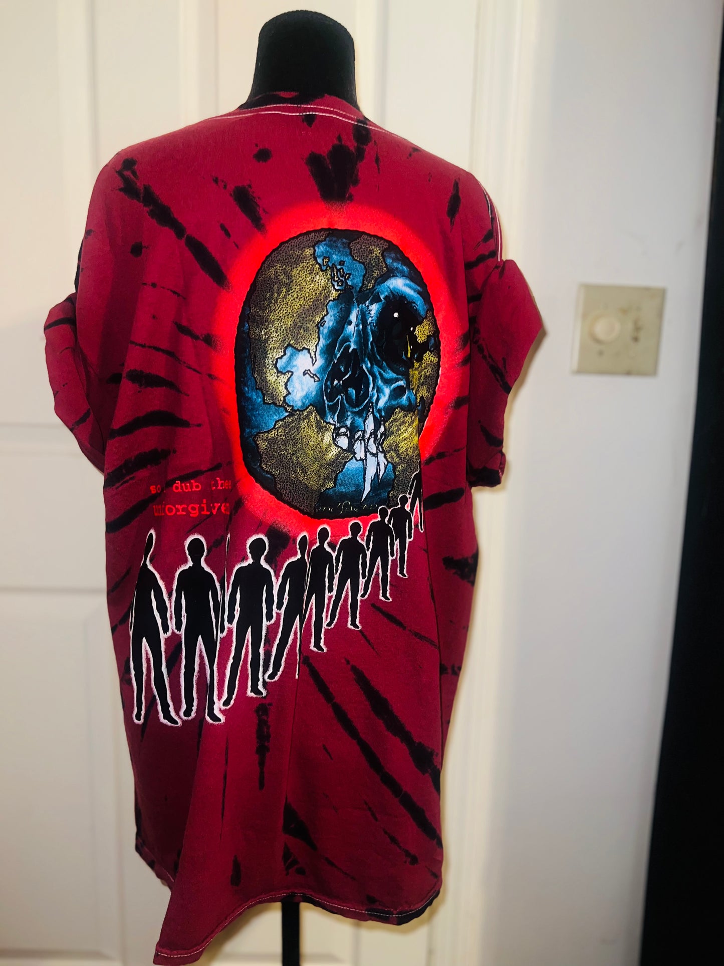 Metallica Tie Dye Double Sided Oversized Tee