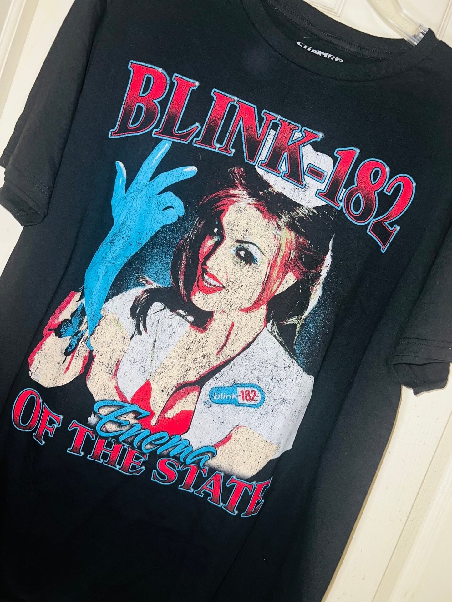 Blink 182 Oversized Distressed Tee