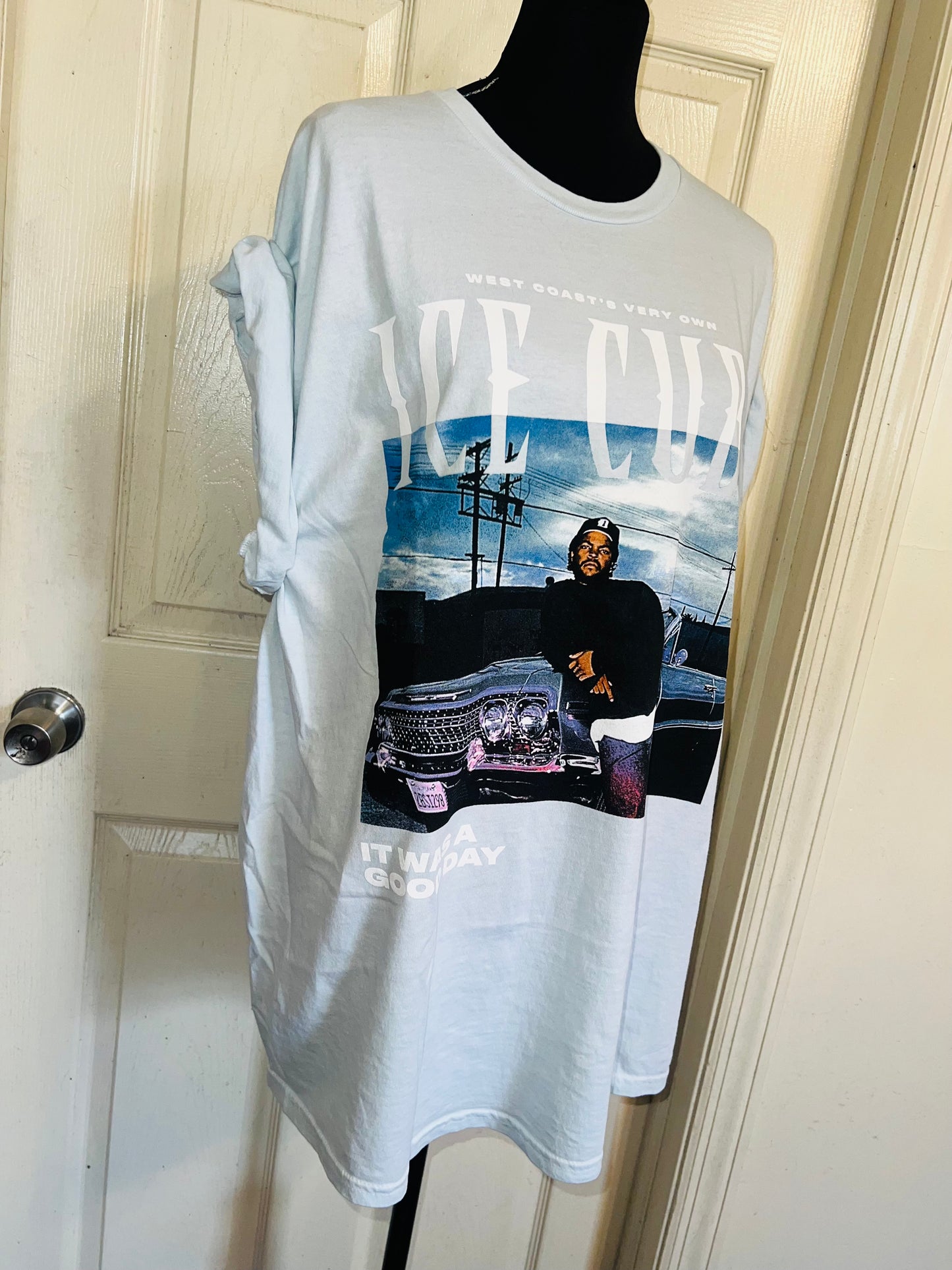Ice Cube Double Sided Oversized Distressed Tee