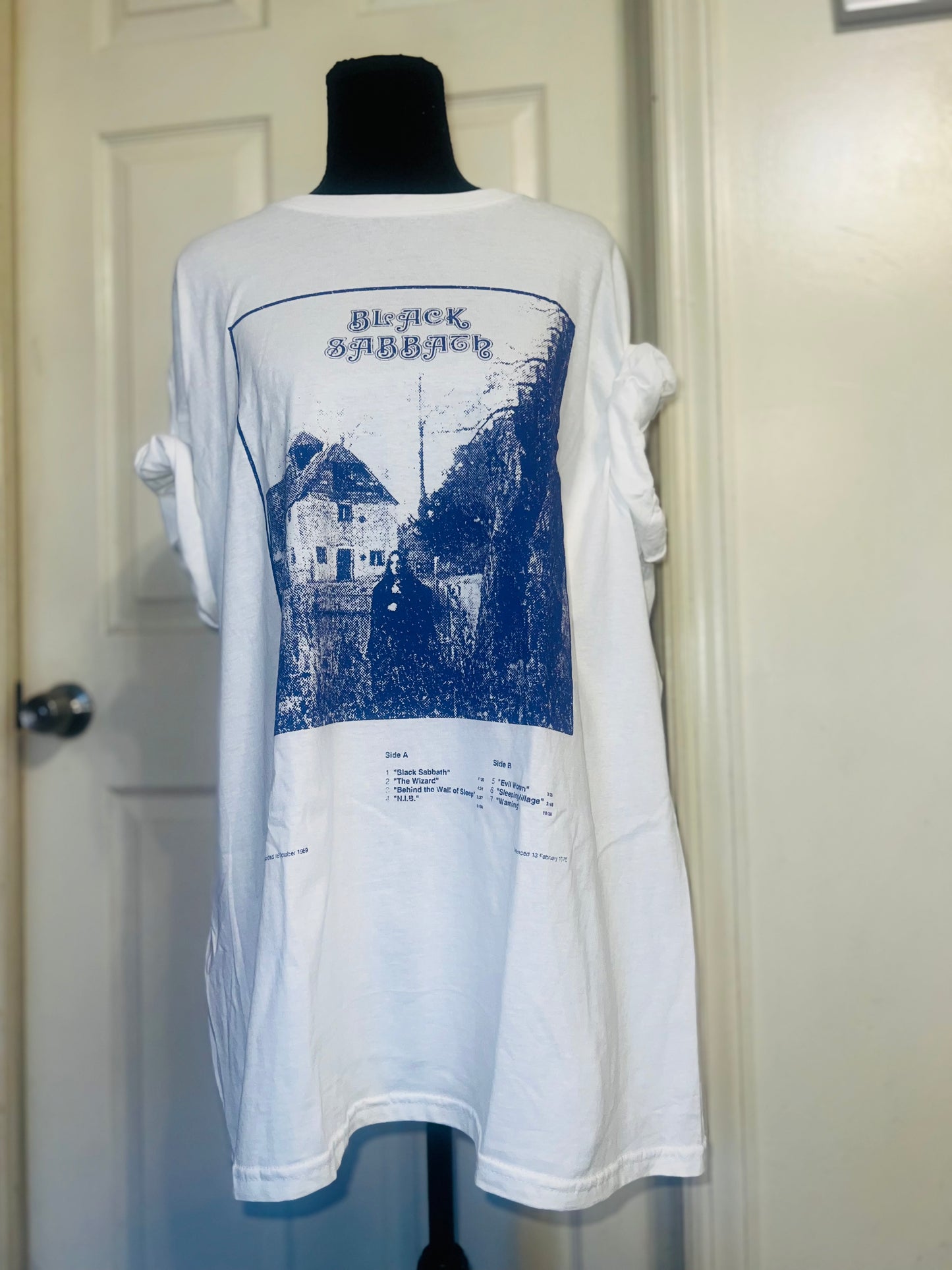Black Sabbath Oversized Distressed Tee