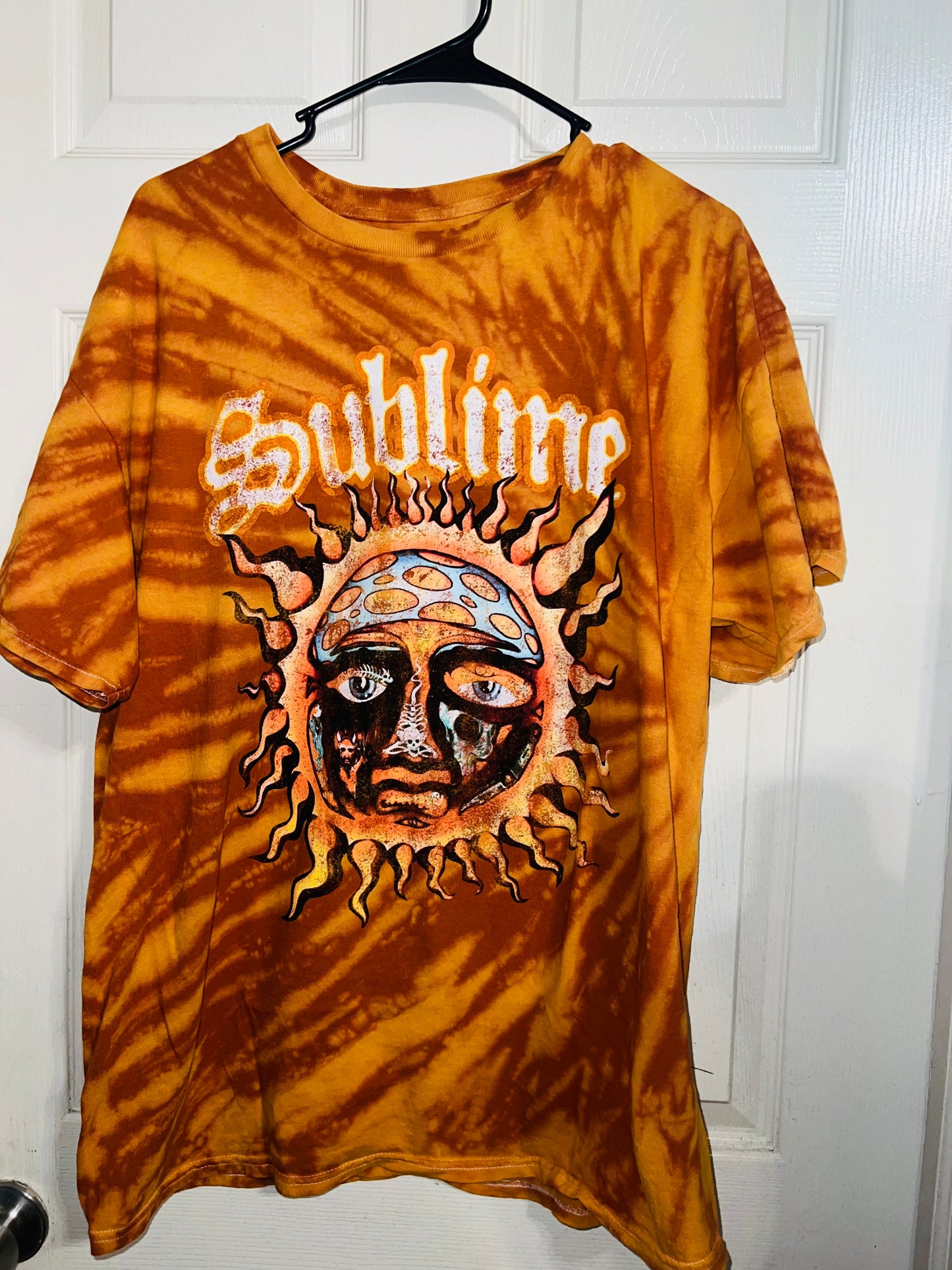 Sublime Tie Dyed Oversized Distressed Tee