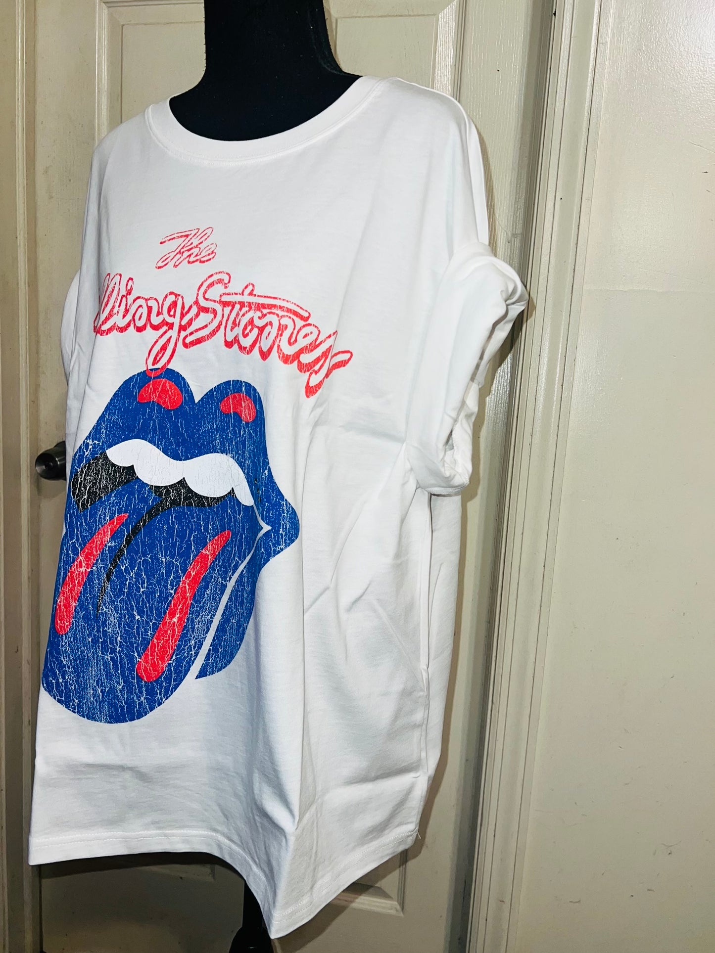 The Rolling Stones Oversized Distressed Tee