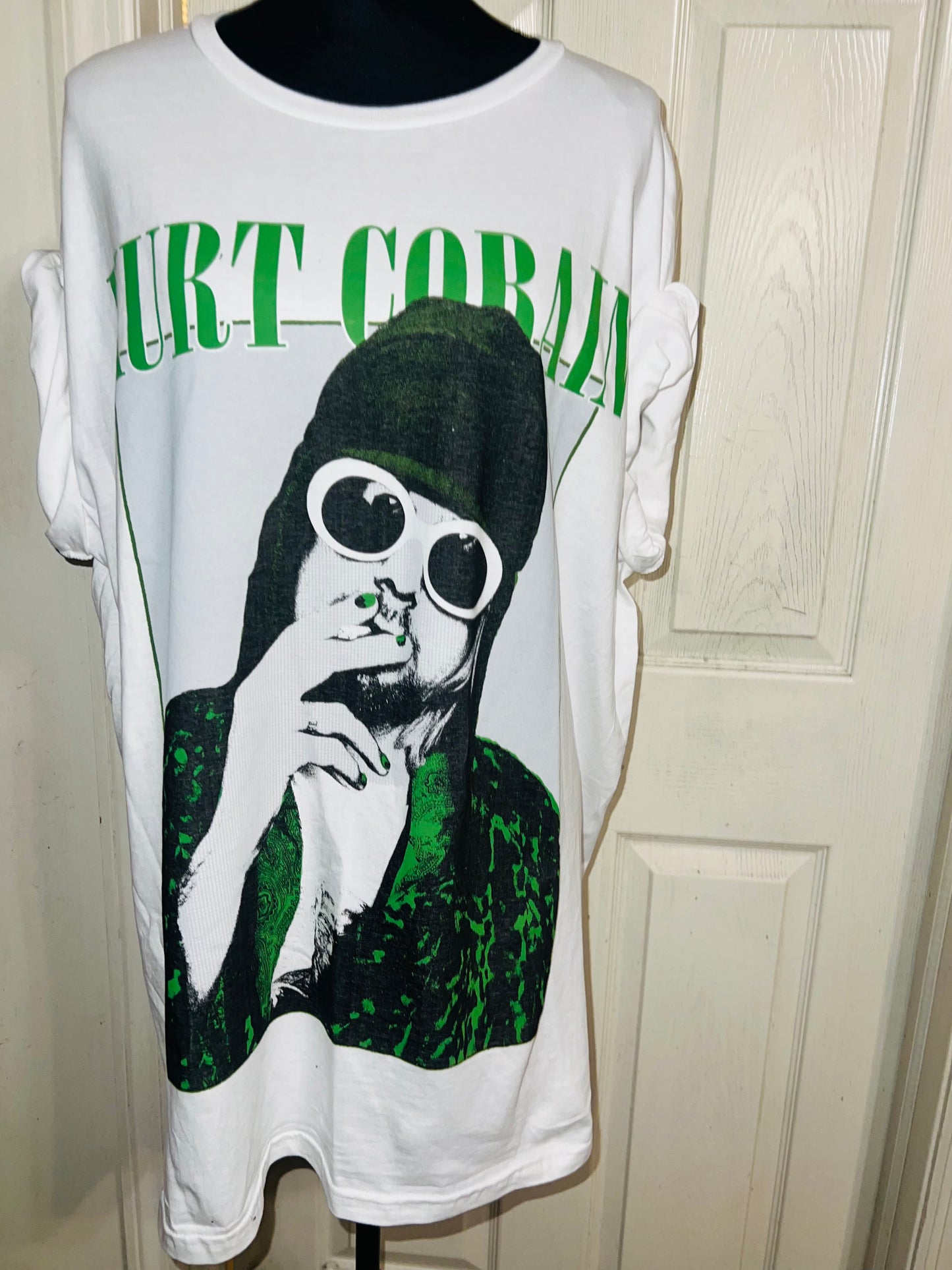 Kurt Cobain Oversized Distressed Tee