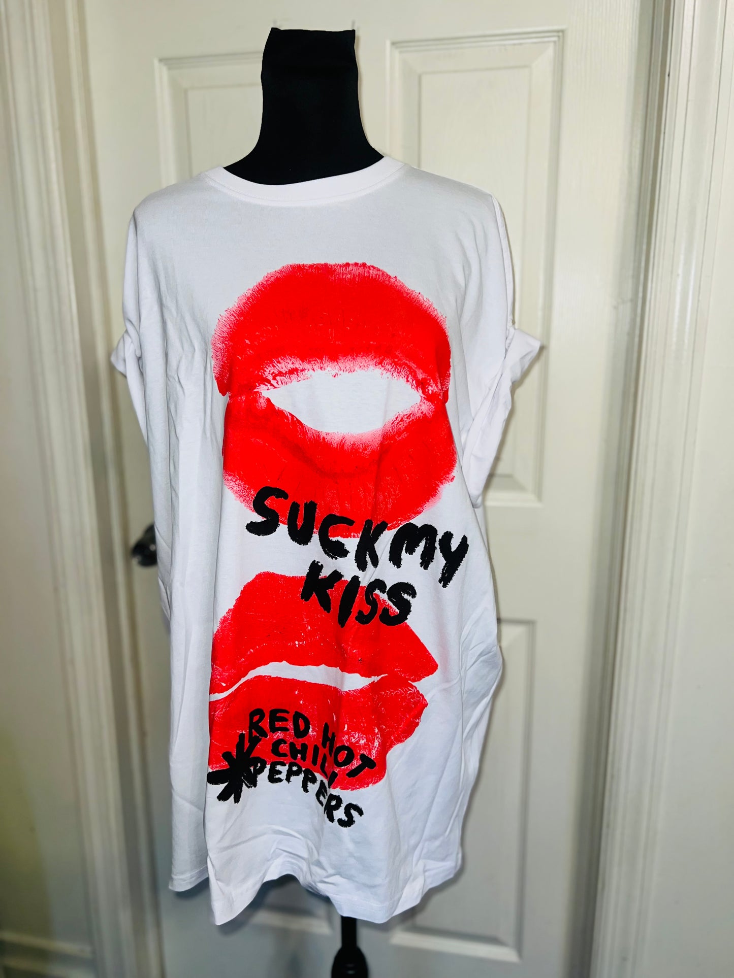 Red Hot Chili Peppers Oversized Distressed Tee