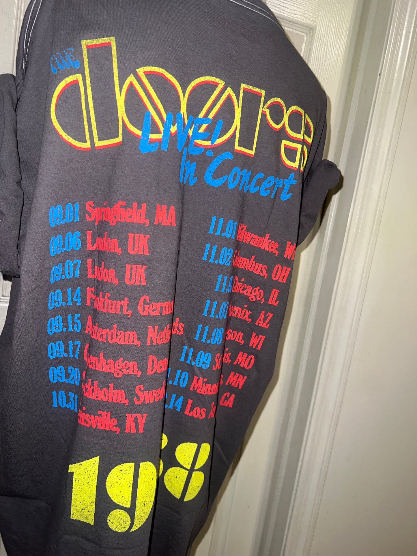 The Doors Double Sided Oversized Distressed Tee