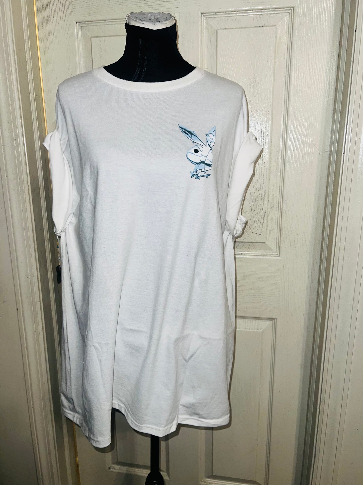 Playboy Double Sided Oversized Distressed Tee