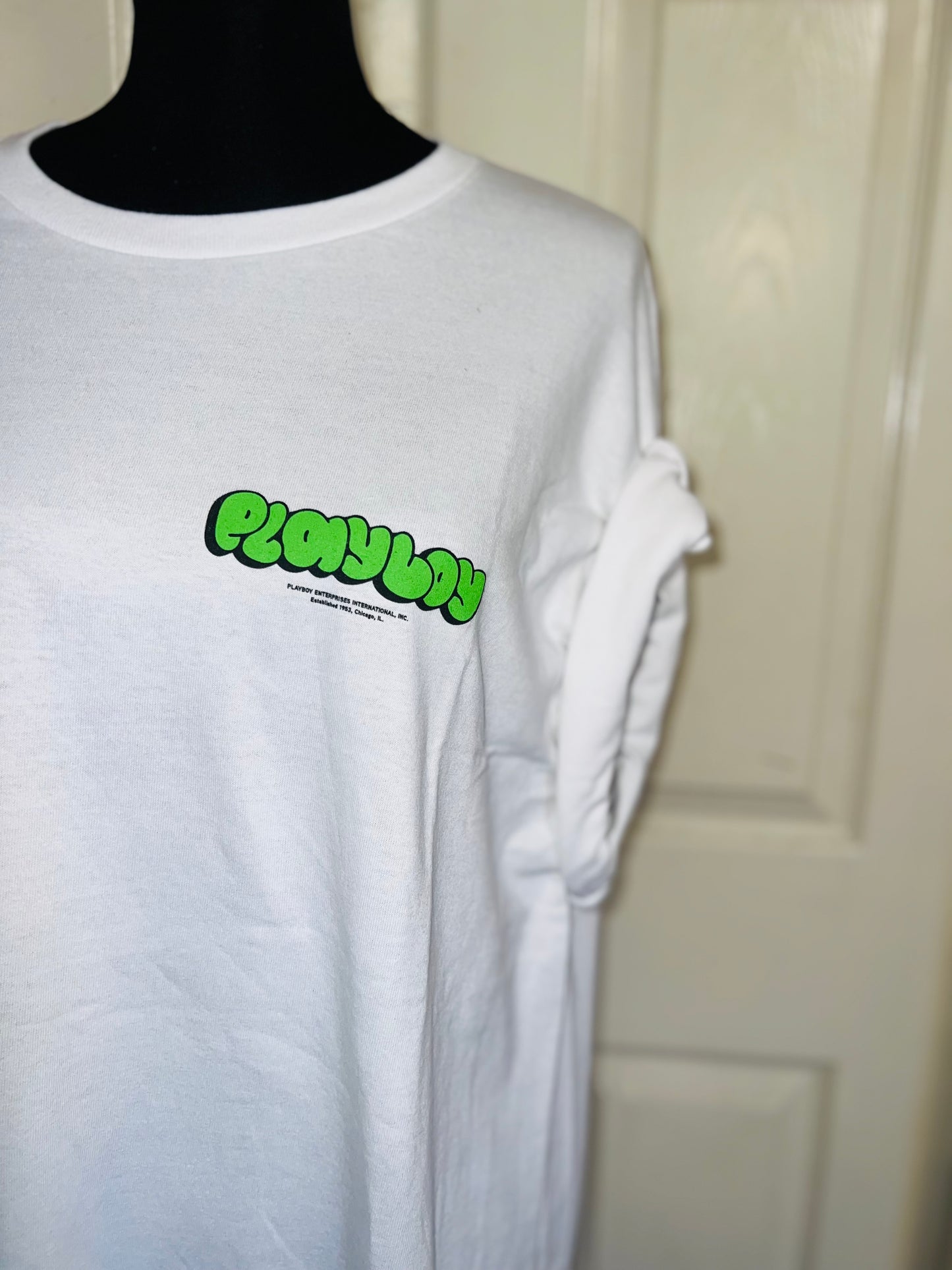 Playboy Double Sided Oversized Distressed Tee